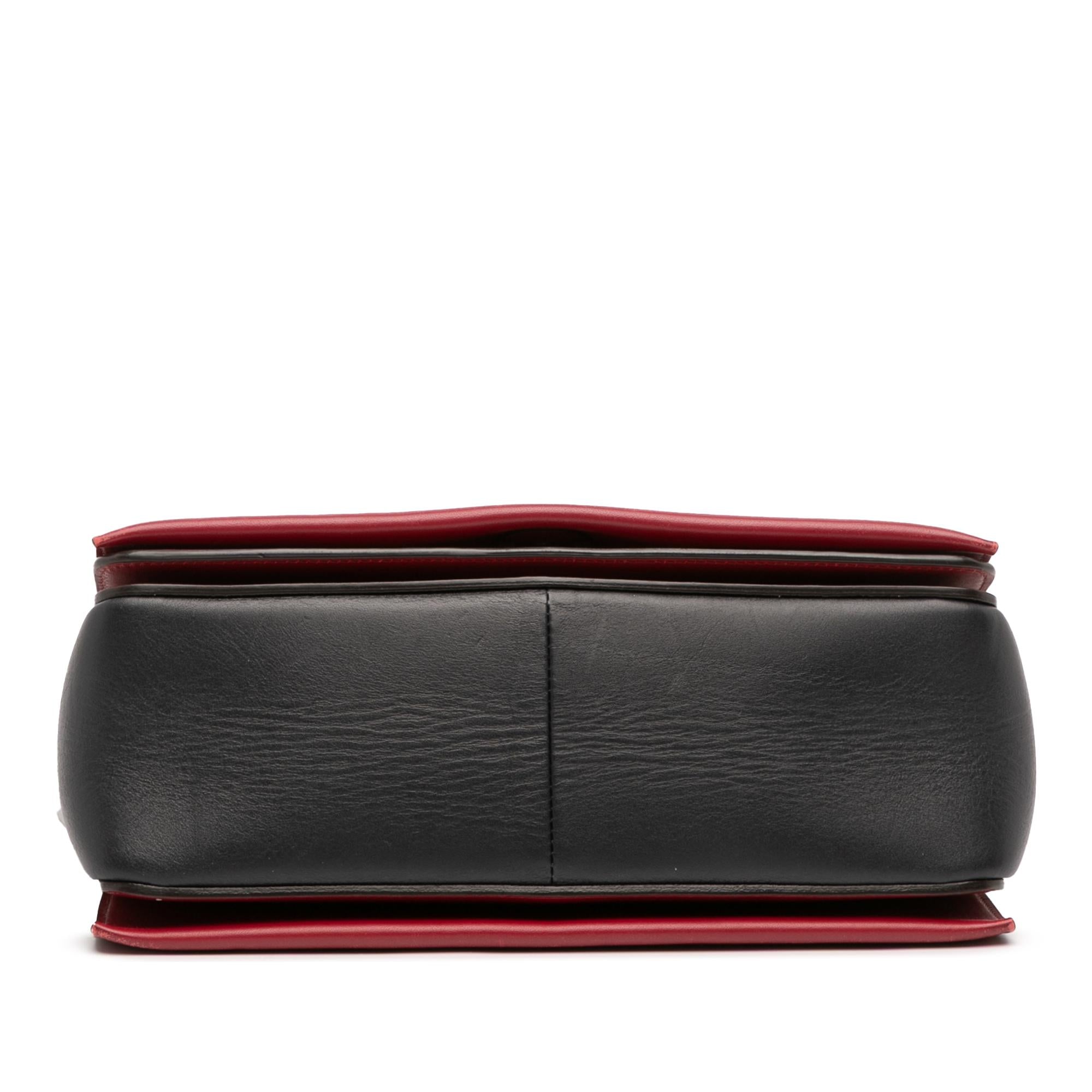 Celine Medium Shiny Smooth Calfskin Frame Shoulder Bag