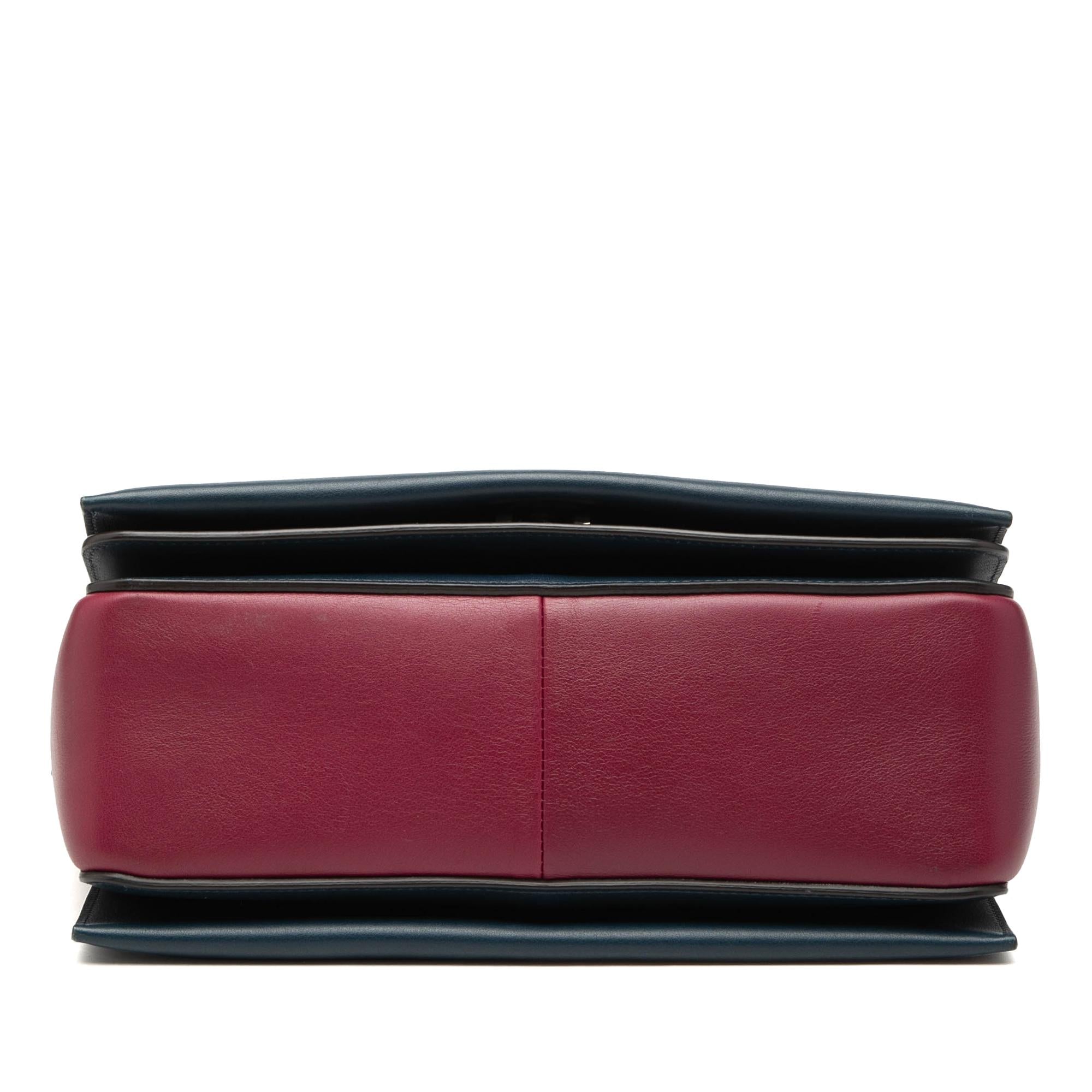 Celine Medium Shiny Smooth Calfskin Frame Shoulder Bag