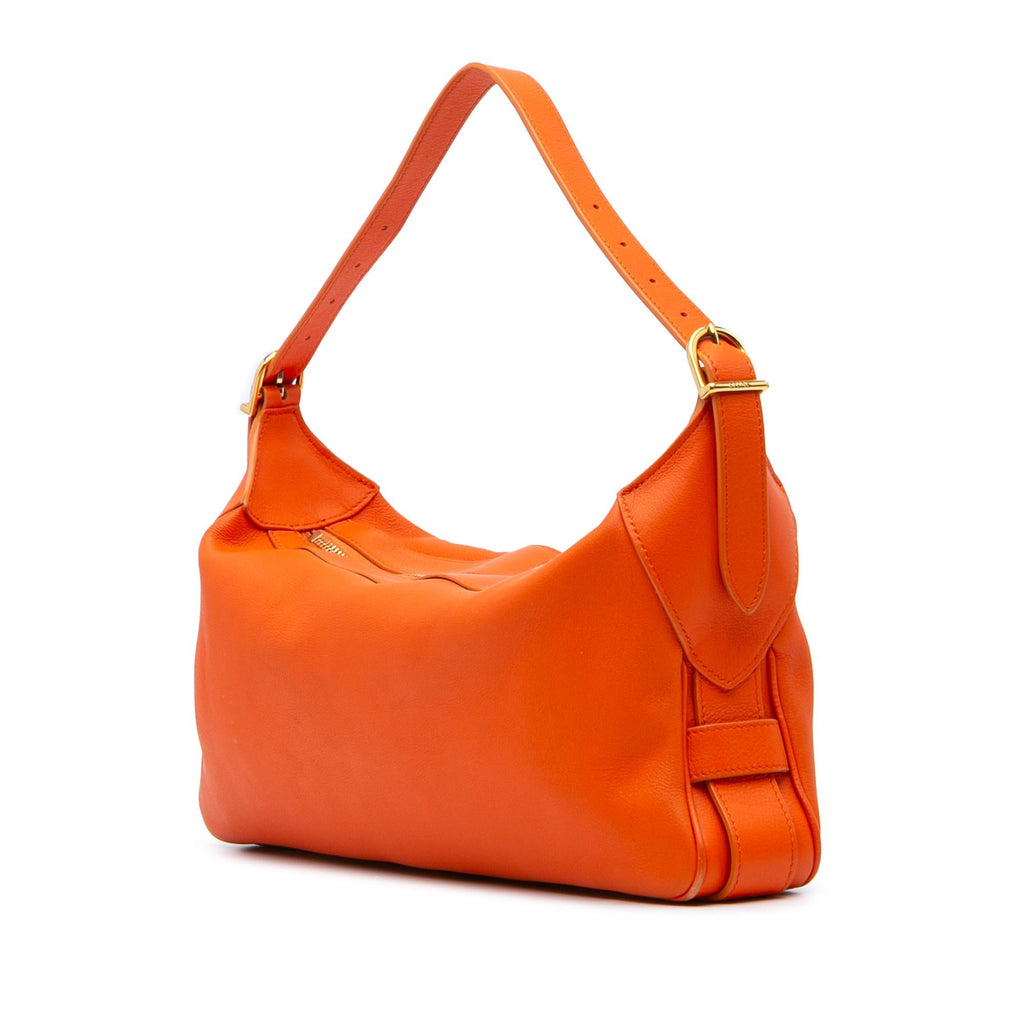 Celine Medium Supple Grained Calfskin Romy Shoulder Bag
