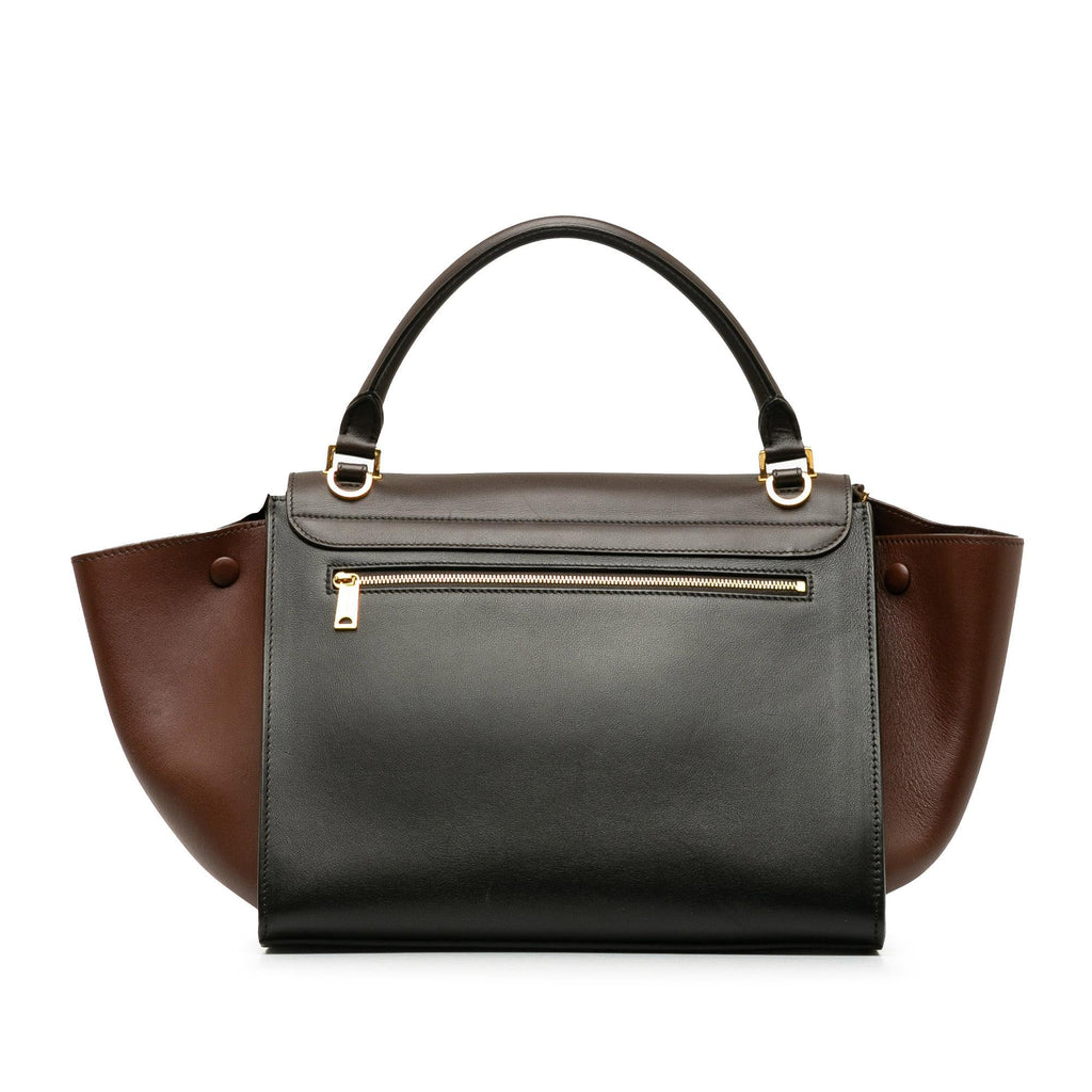 Celine Medium Trapeze Tricolor Satchel (SHG-CdZq7W)