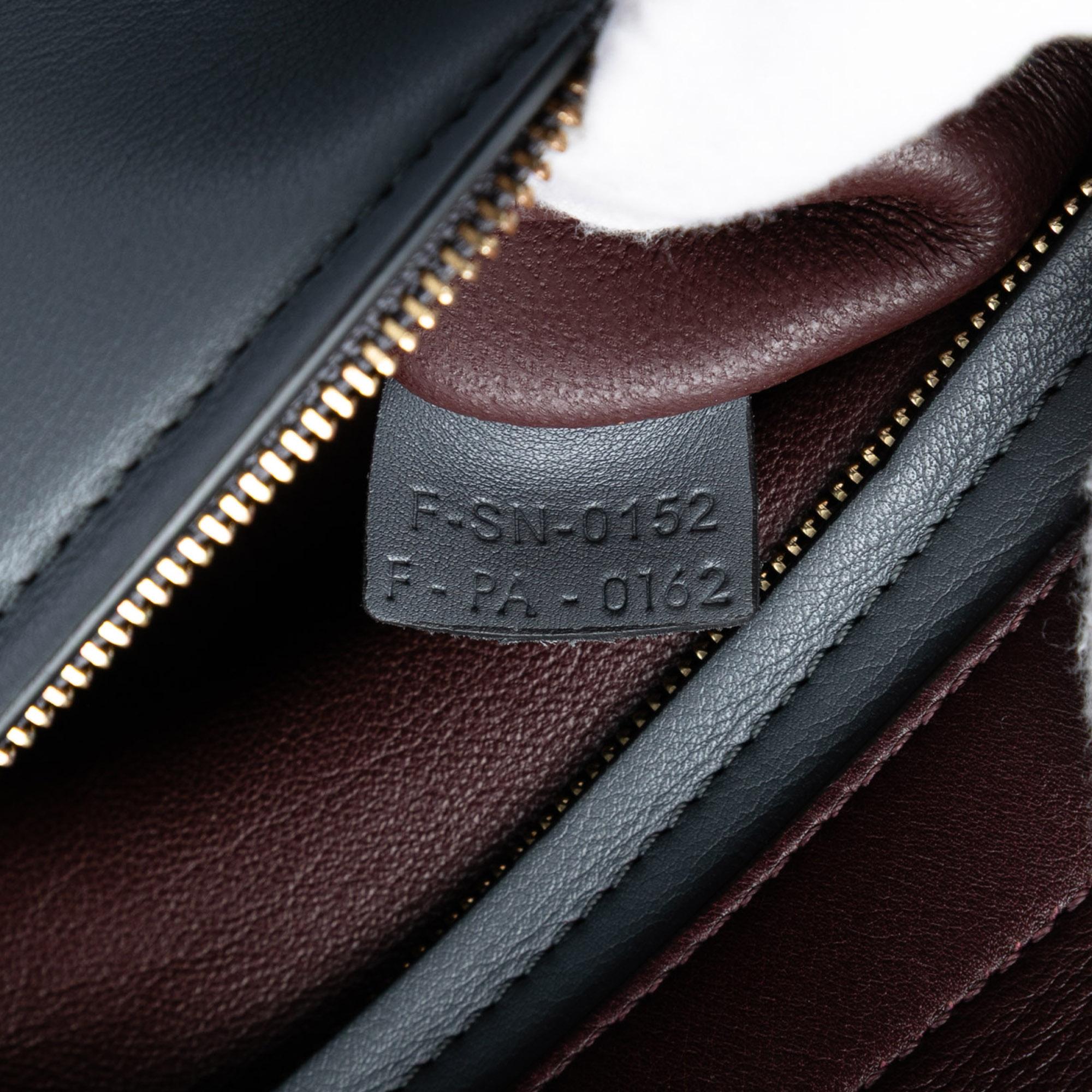 Celine Medium Tricolor Calfskin and Suede Trapeze Satchel