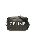 Celine Medium Triomphe Coated Canvas Logo Crossbody
