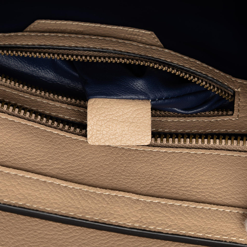 Celine Micro Bicolor Leather Luggage Tote