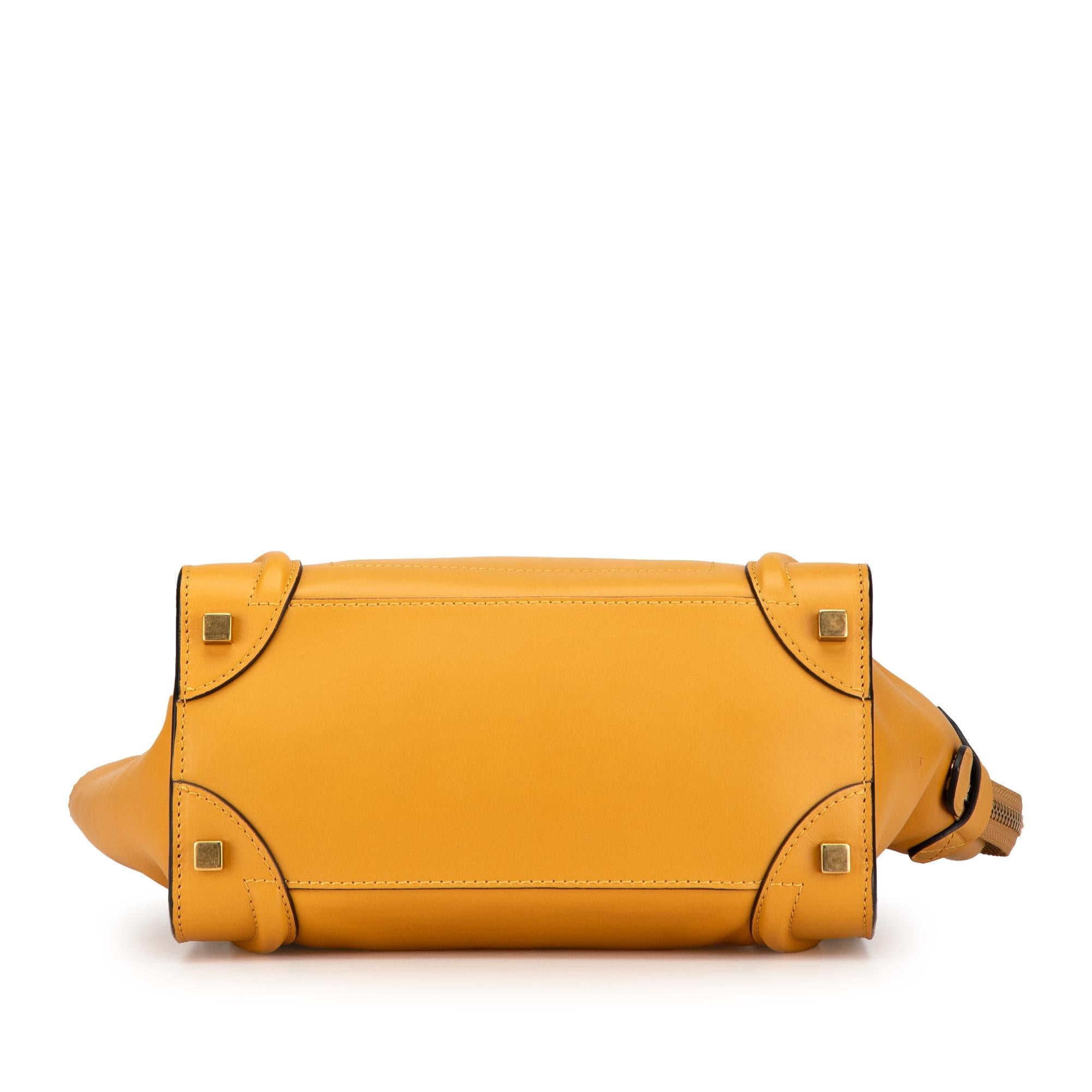 Celine Micro Bicolor Luggage Tote
