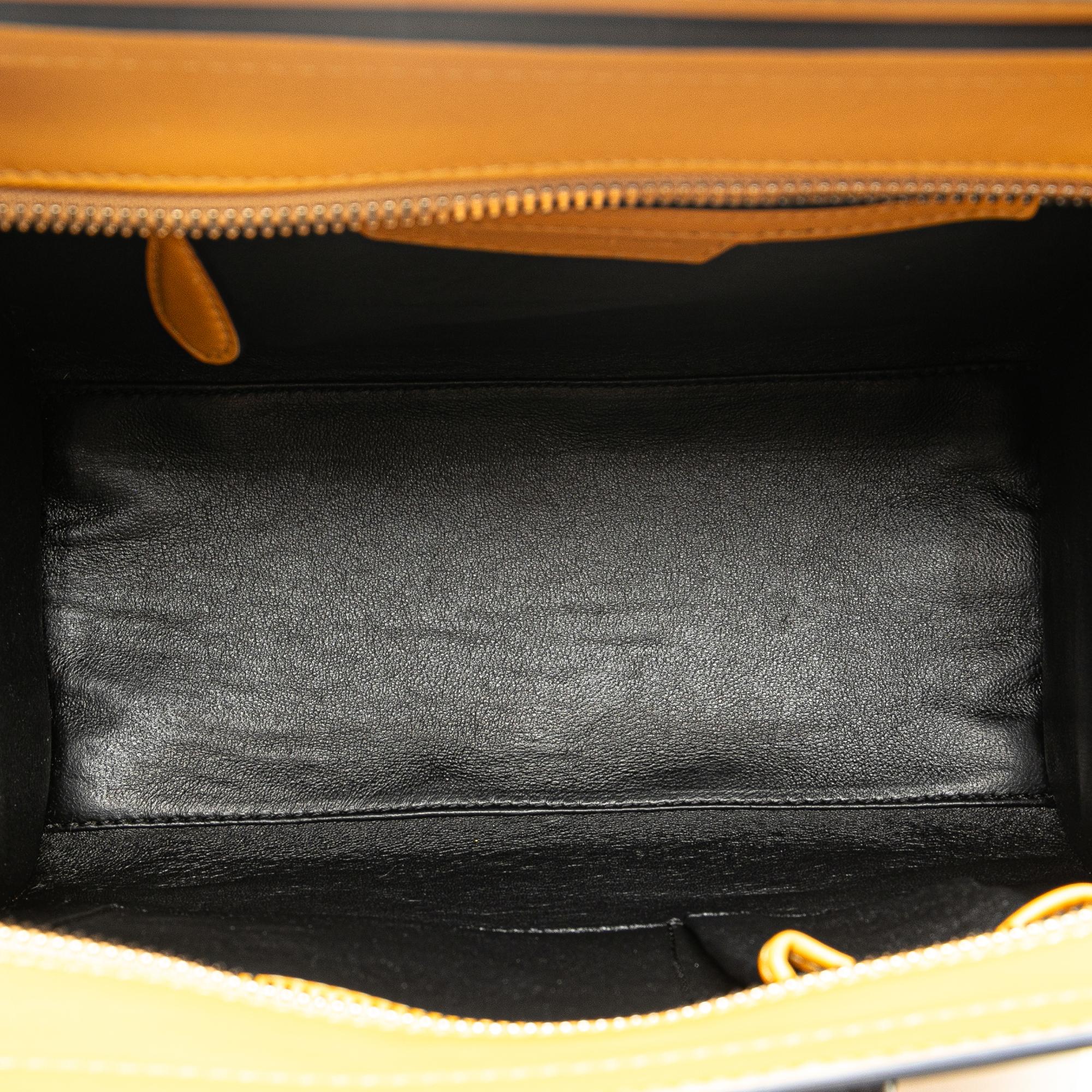 Celine Micro Bicolor Luggage Tote