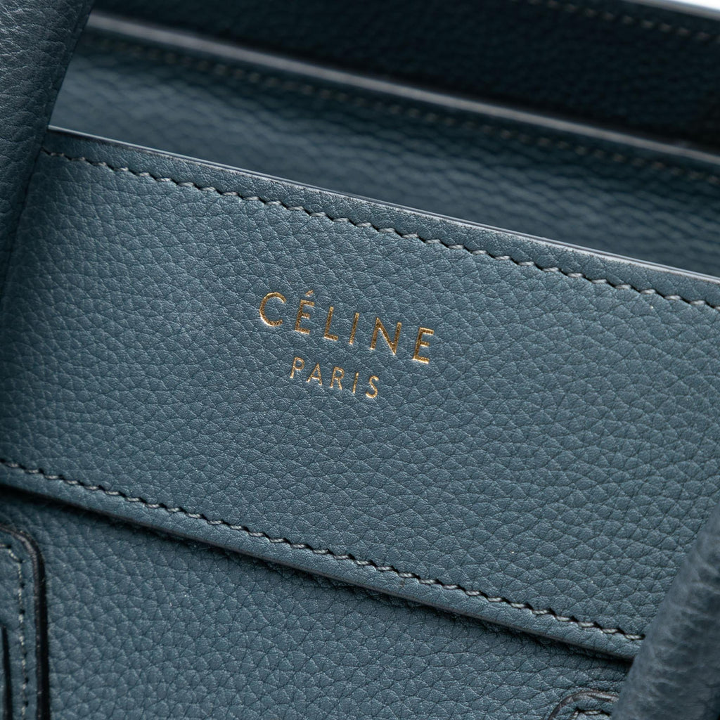 Celine Micro Calfskin Luggage Tote