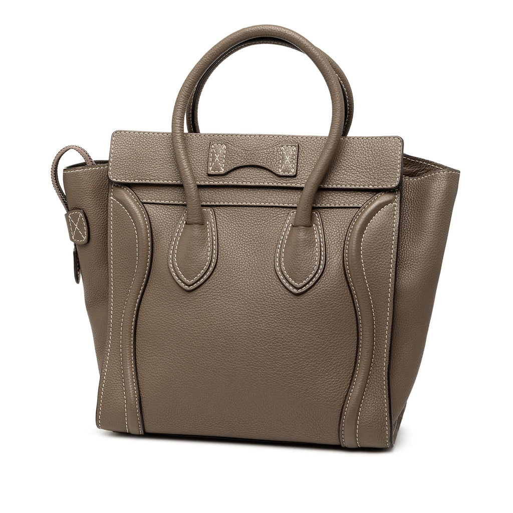 Celine Micro Drummed Calfskin Luggage Tote