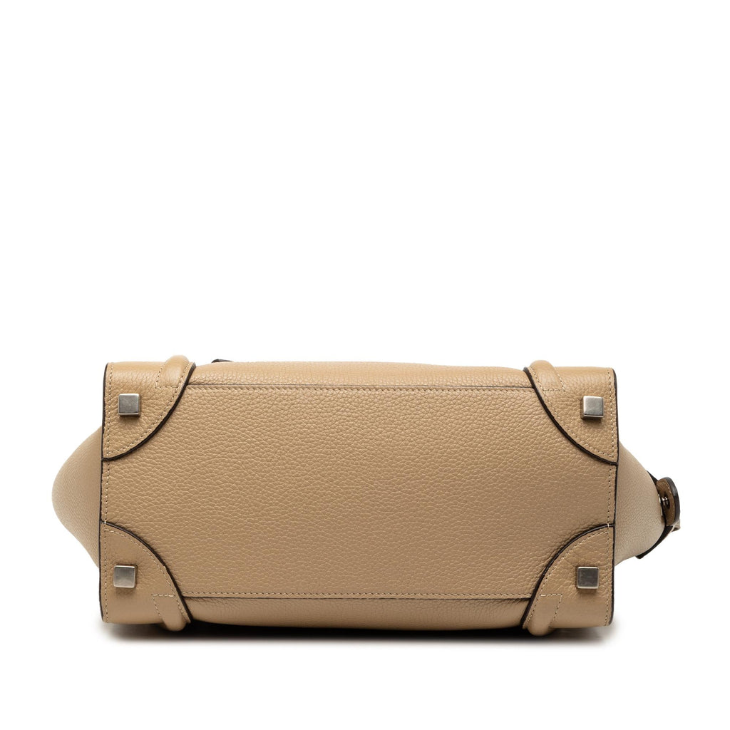 Celine Micro Drummed Calfskin Luggage Tote
