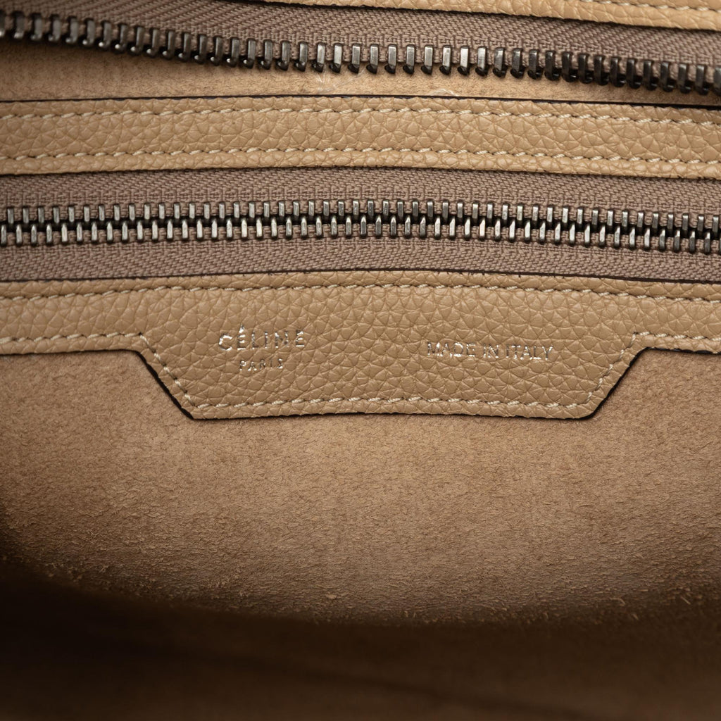 Celine Micro Drummed Calfskin Luggage Tote