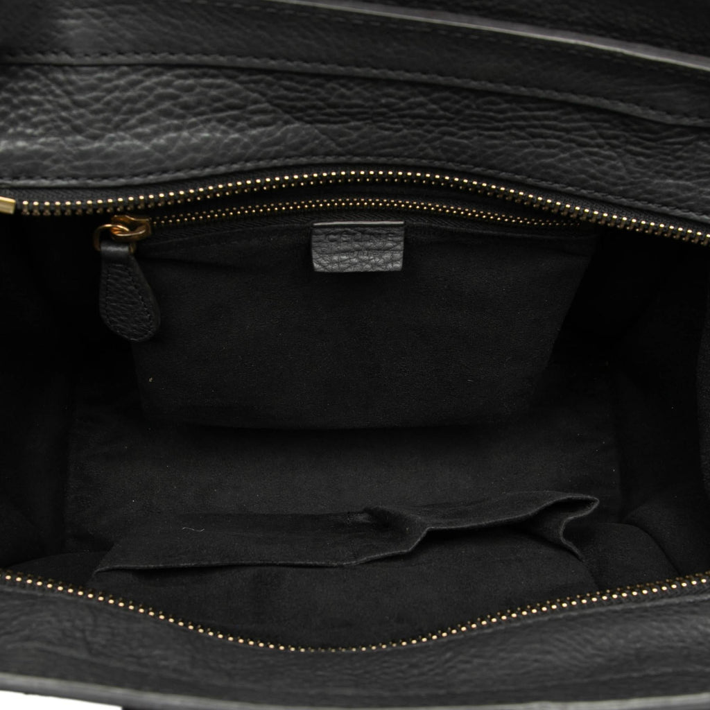 Celine Micro Drummed Calfskin Luggage Tote