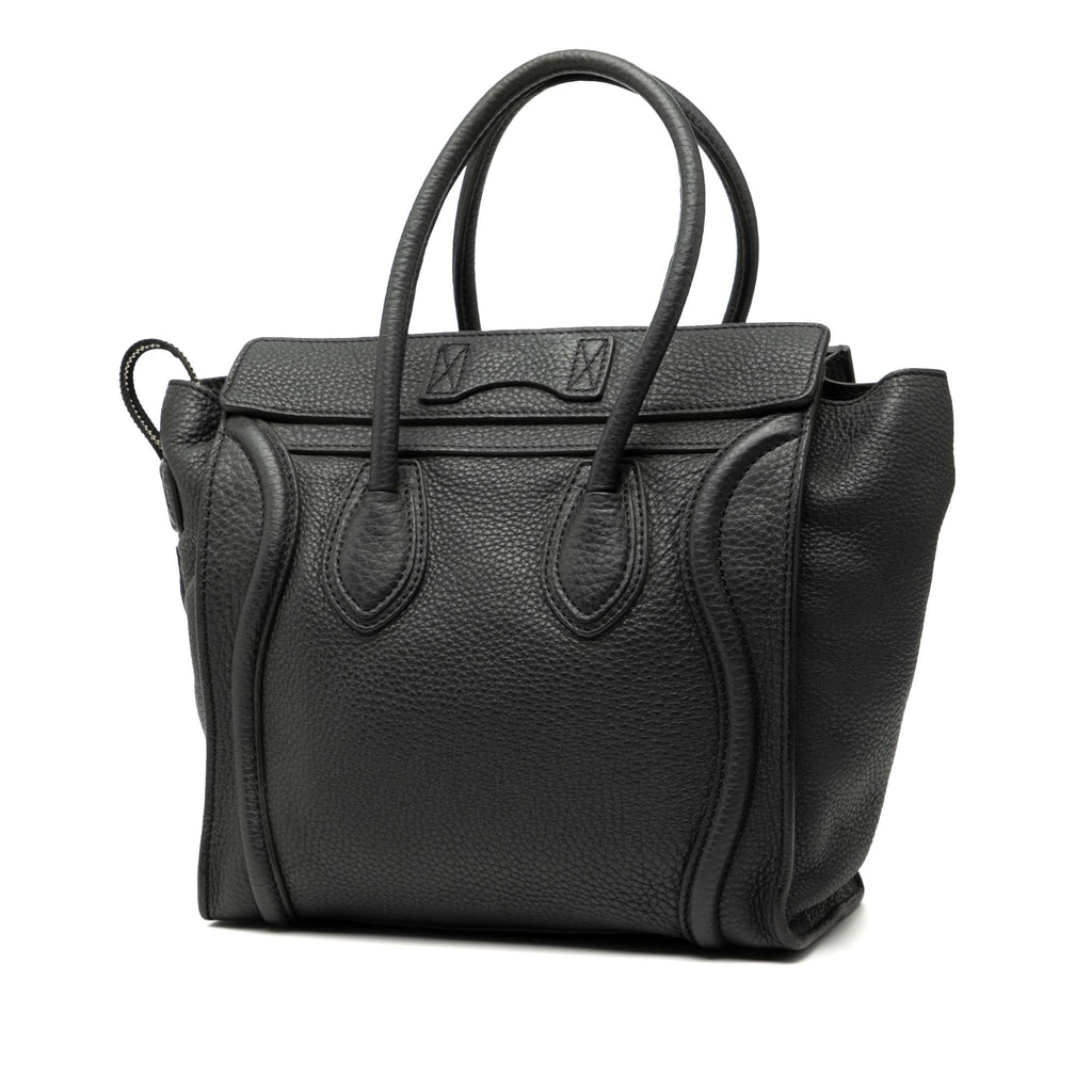 Celine Micro Drummed Calfskin Luggage Tote