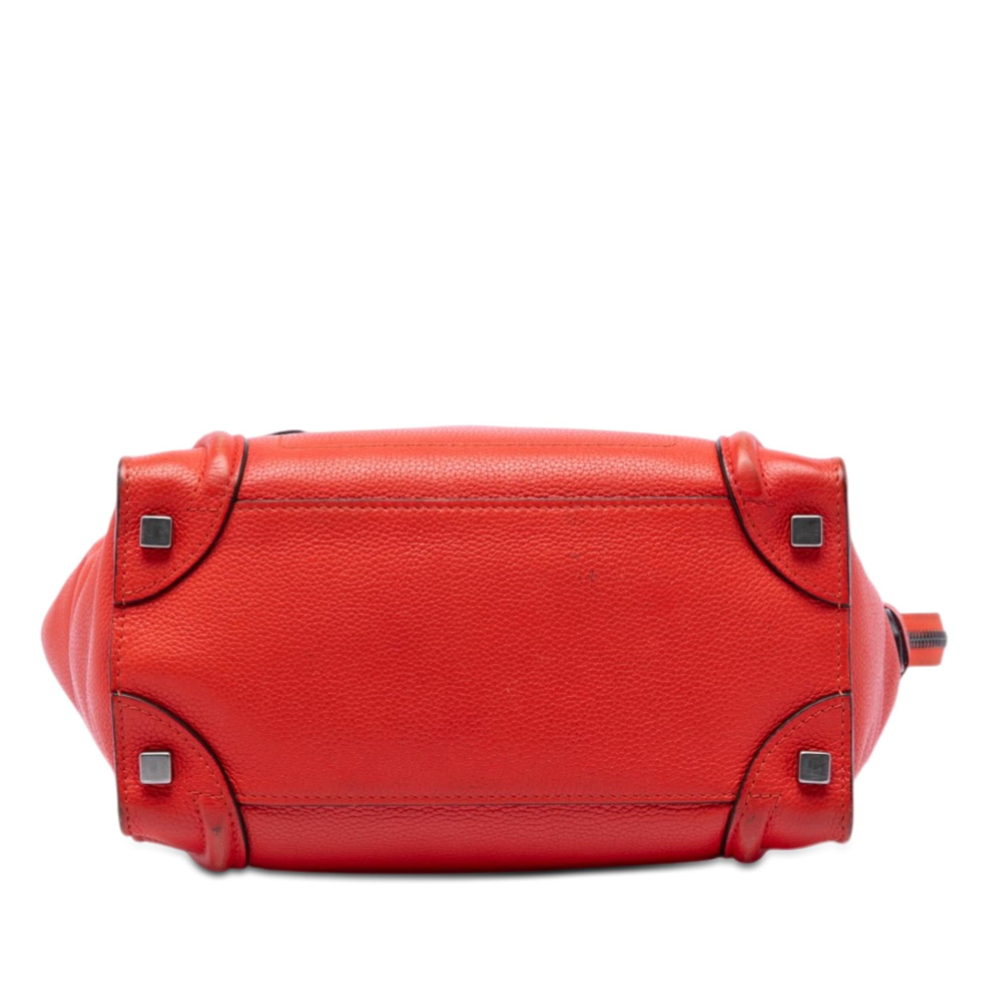 Celine Micro Leather Luggage Tote