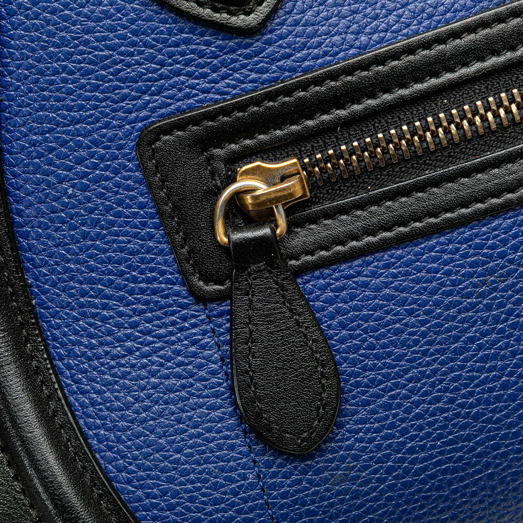 Celine Micro Tricolor Leather Luggage Tote