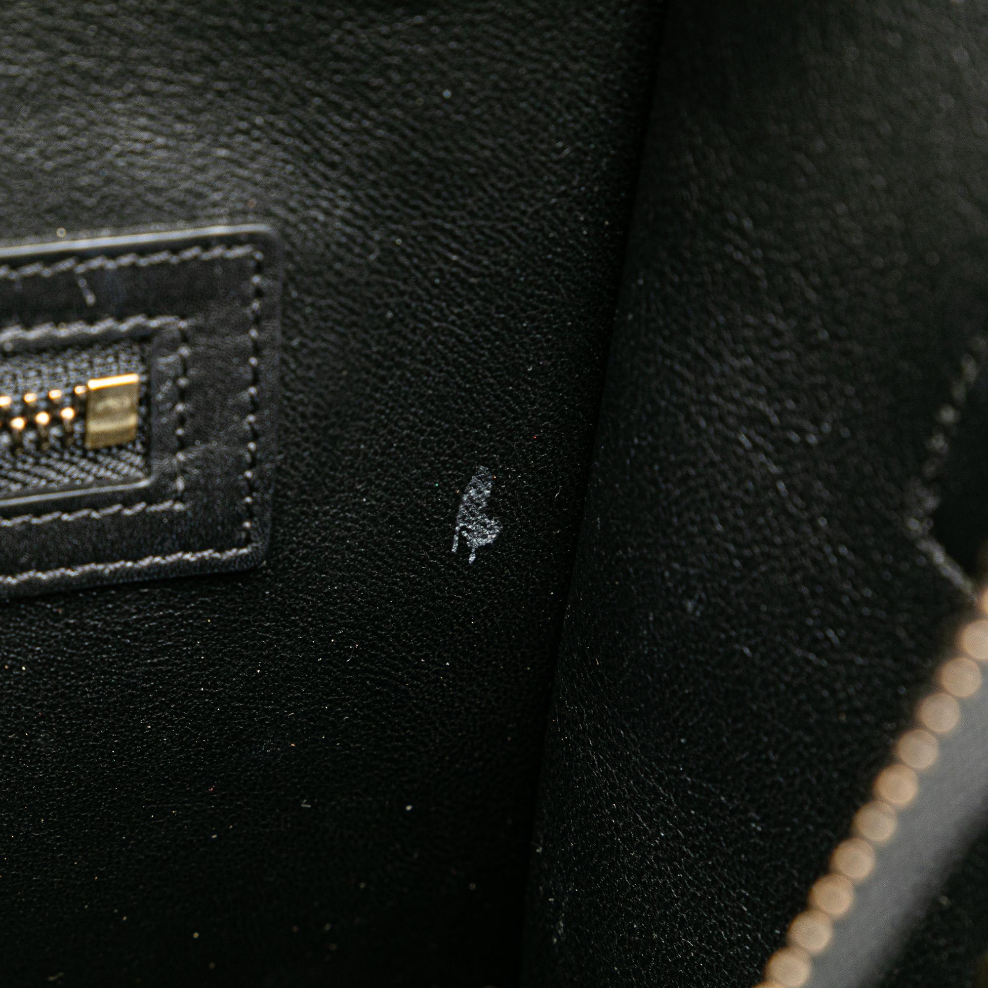 Celine Micro Tricolor Leather Luggage Tote