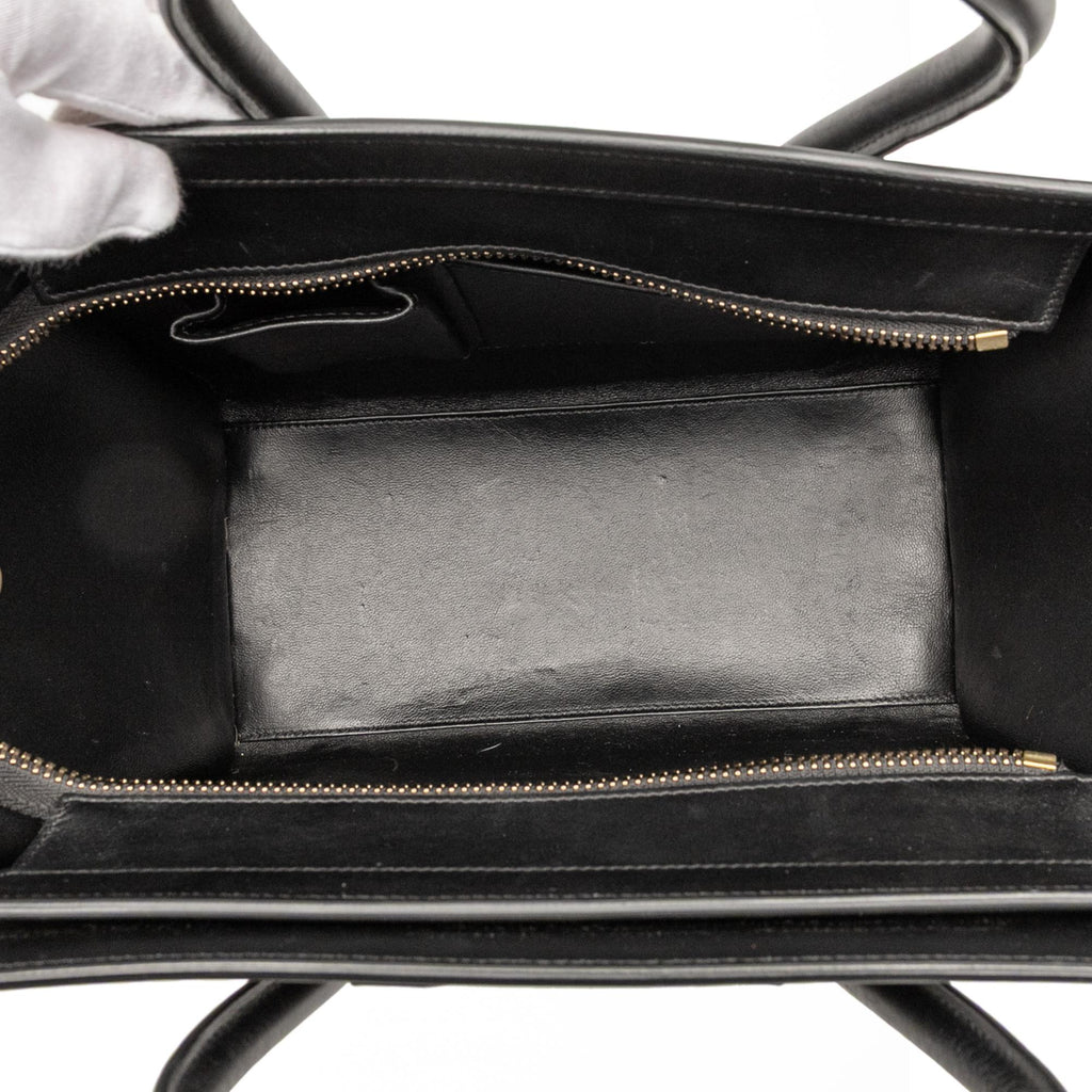 Celine Micro Tricolor Leather Luggage Tote