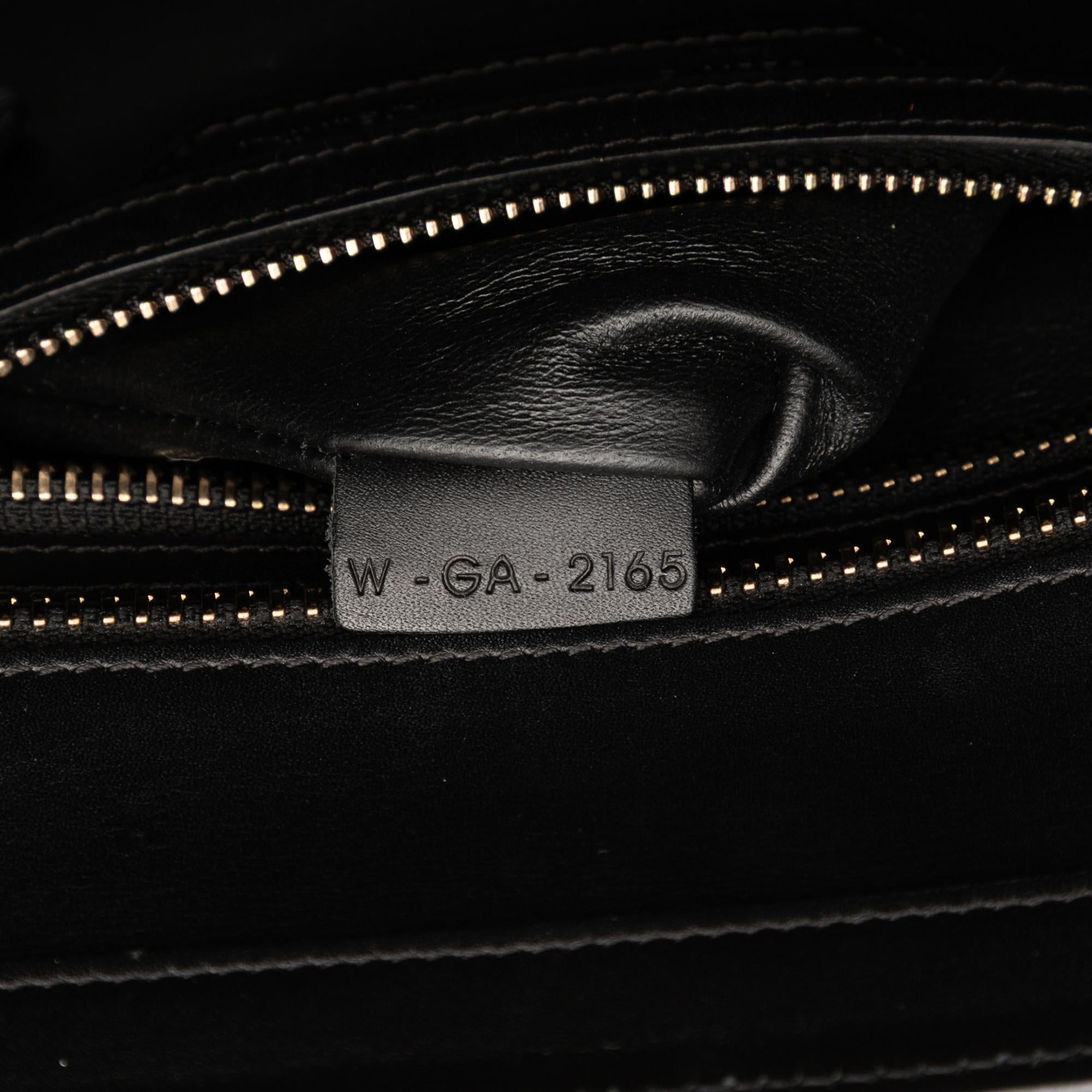 Celine Micro Tricolor Leather Luggage Tote
