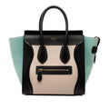 Celine Micro Tricolor Leather Luggage Tote