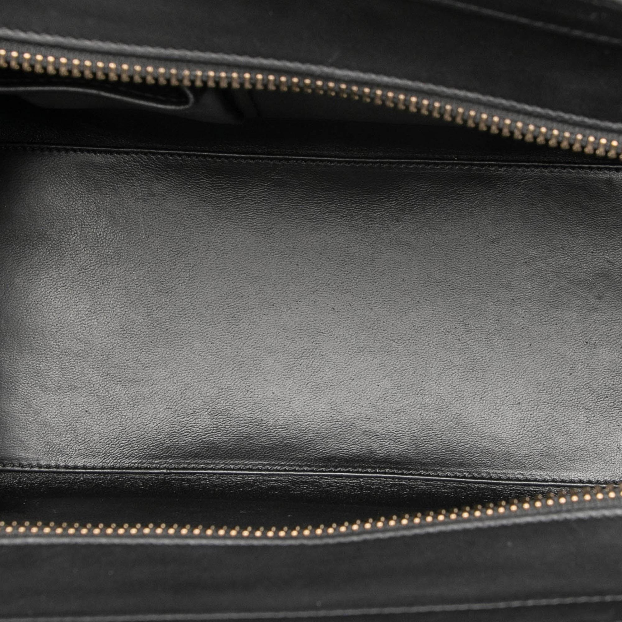 Celine Micro Tricolor Leather Luggage Tote