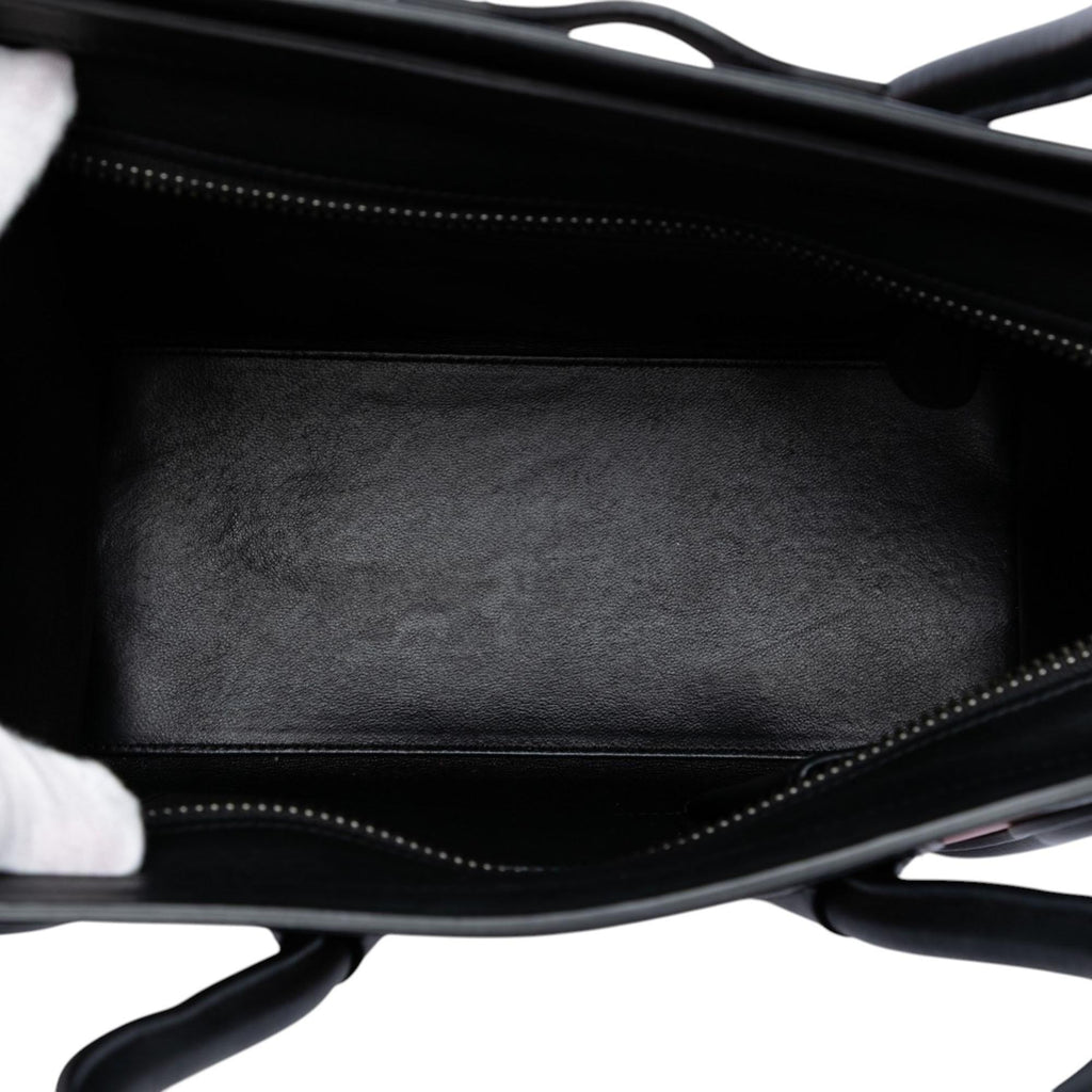 Celine Micro Tricolor Leather Luggage Tote