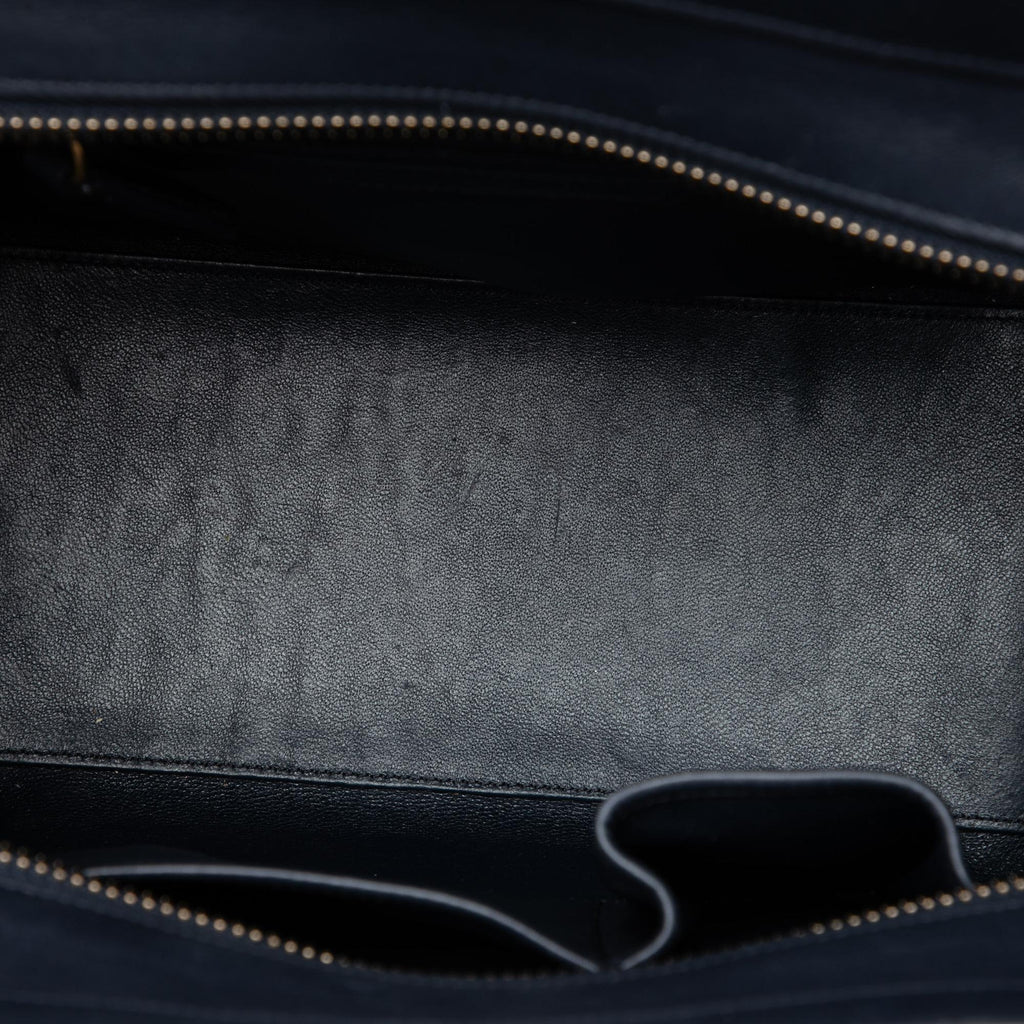 Celine Micro Tricolor Leather Luggage Tote