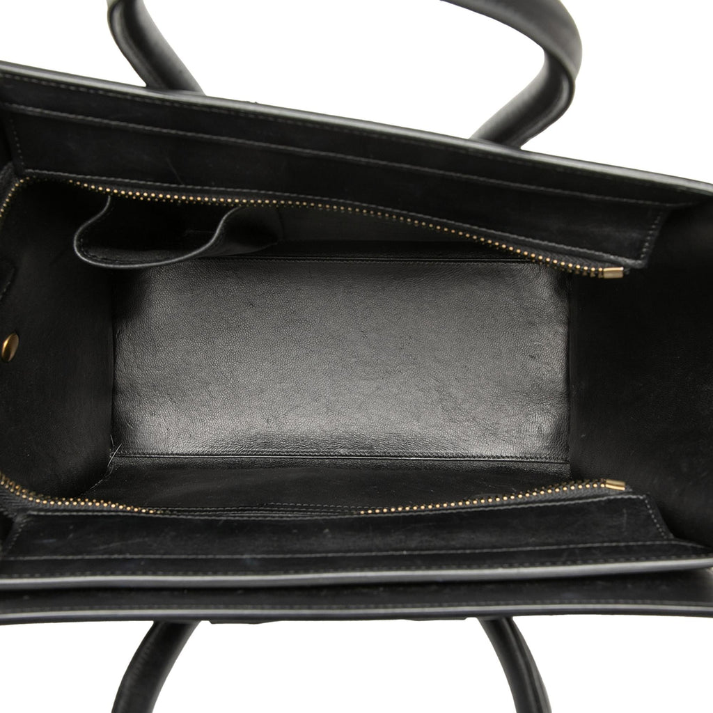 Celine Micro Tricolor Nubuck and Calfskin Luggage Tote