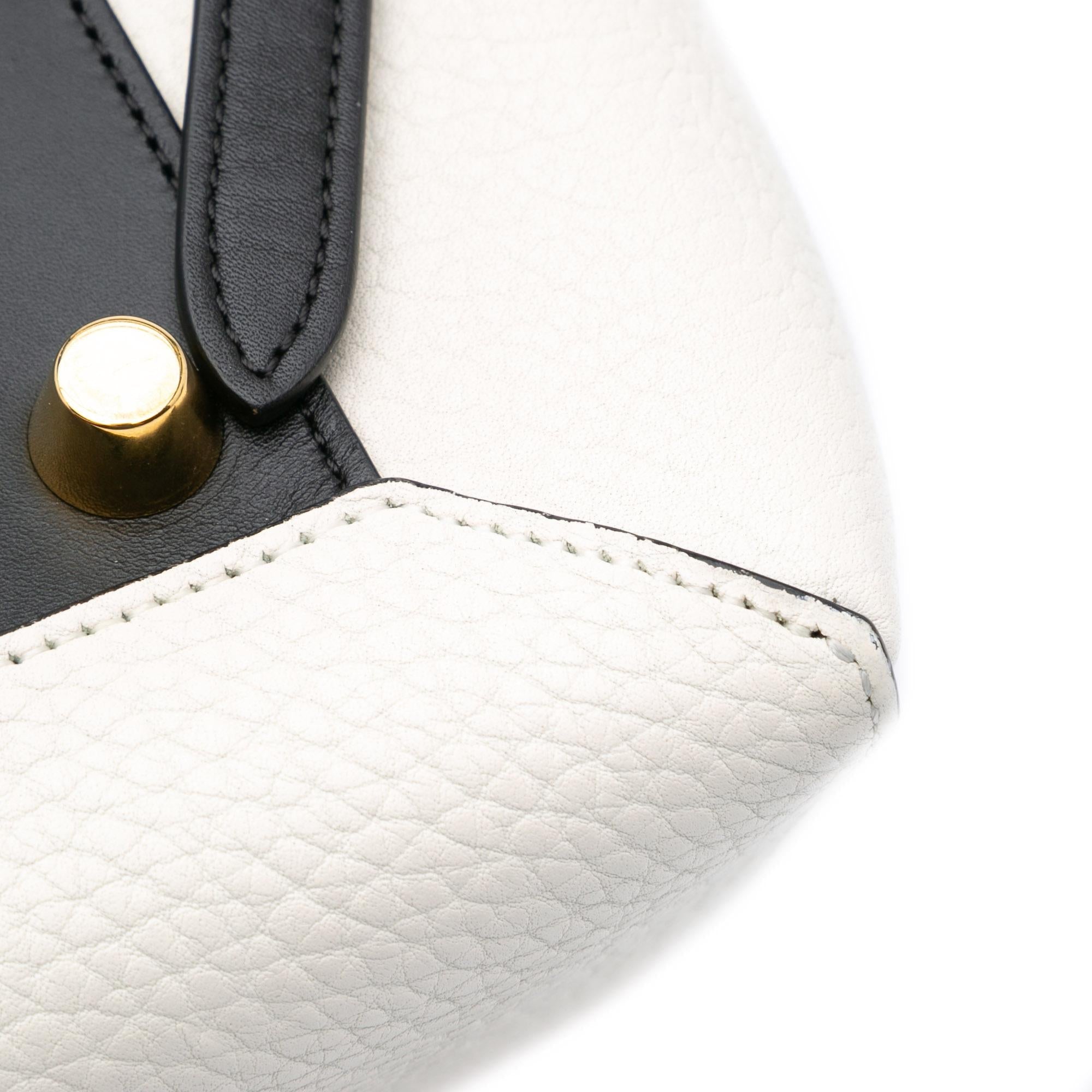 Celine Mini Bicolor Leather Belt Satchel