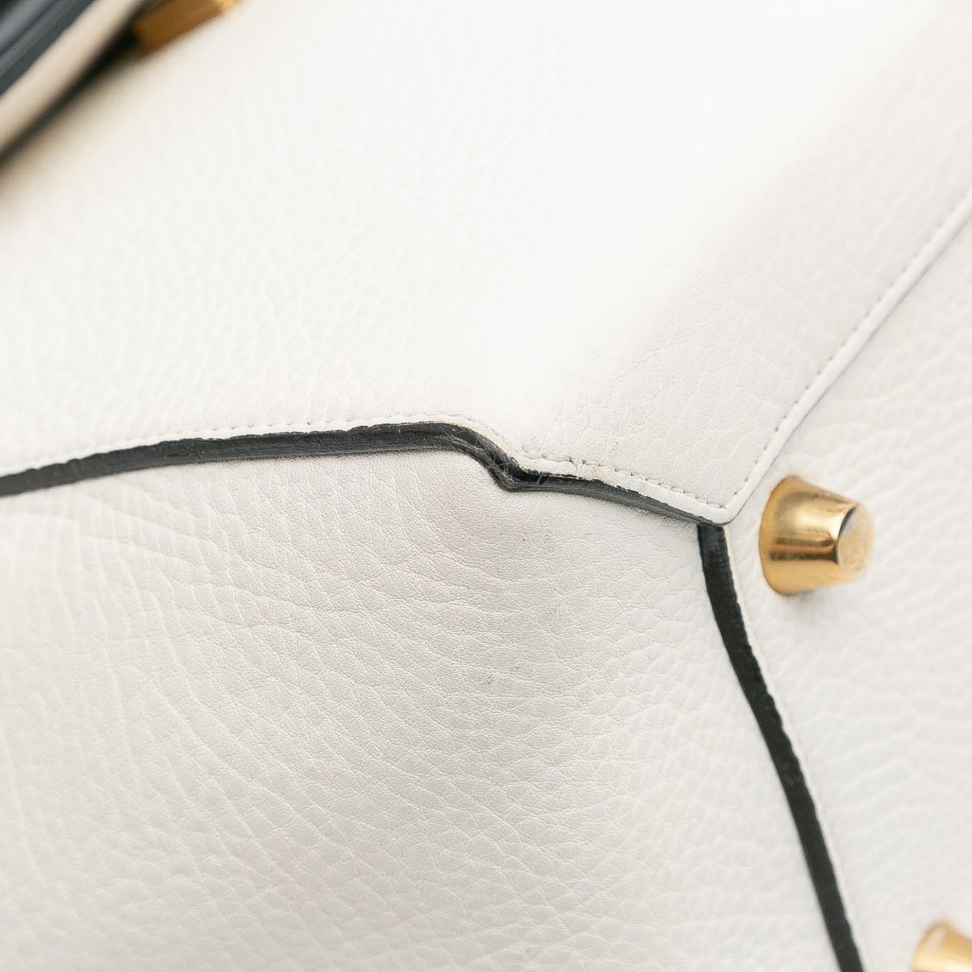 Celine Mini Bicolor Leather Belt Satchel