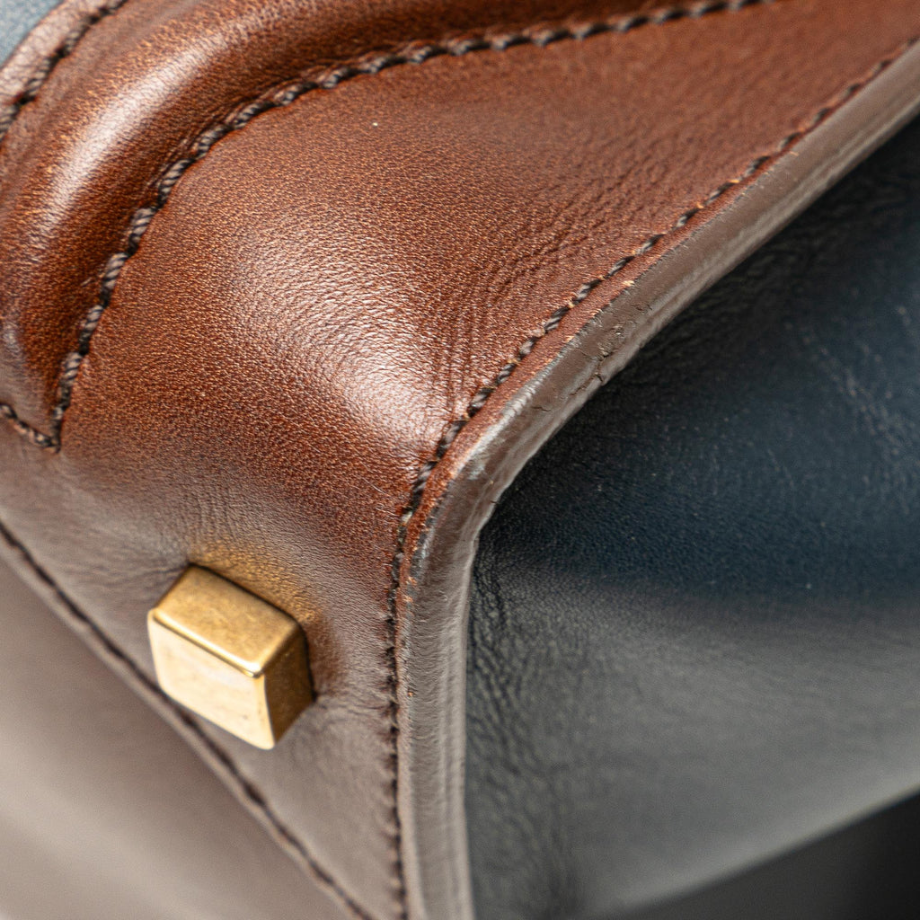 Celine Mini Bicolor Luggage Tote (SHG-i9m4lX)