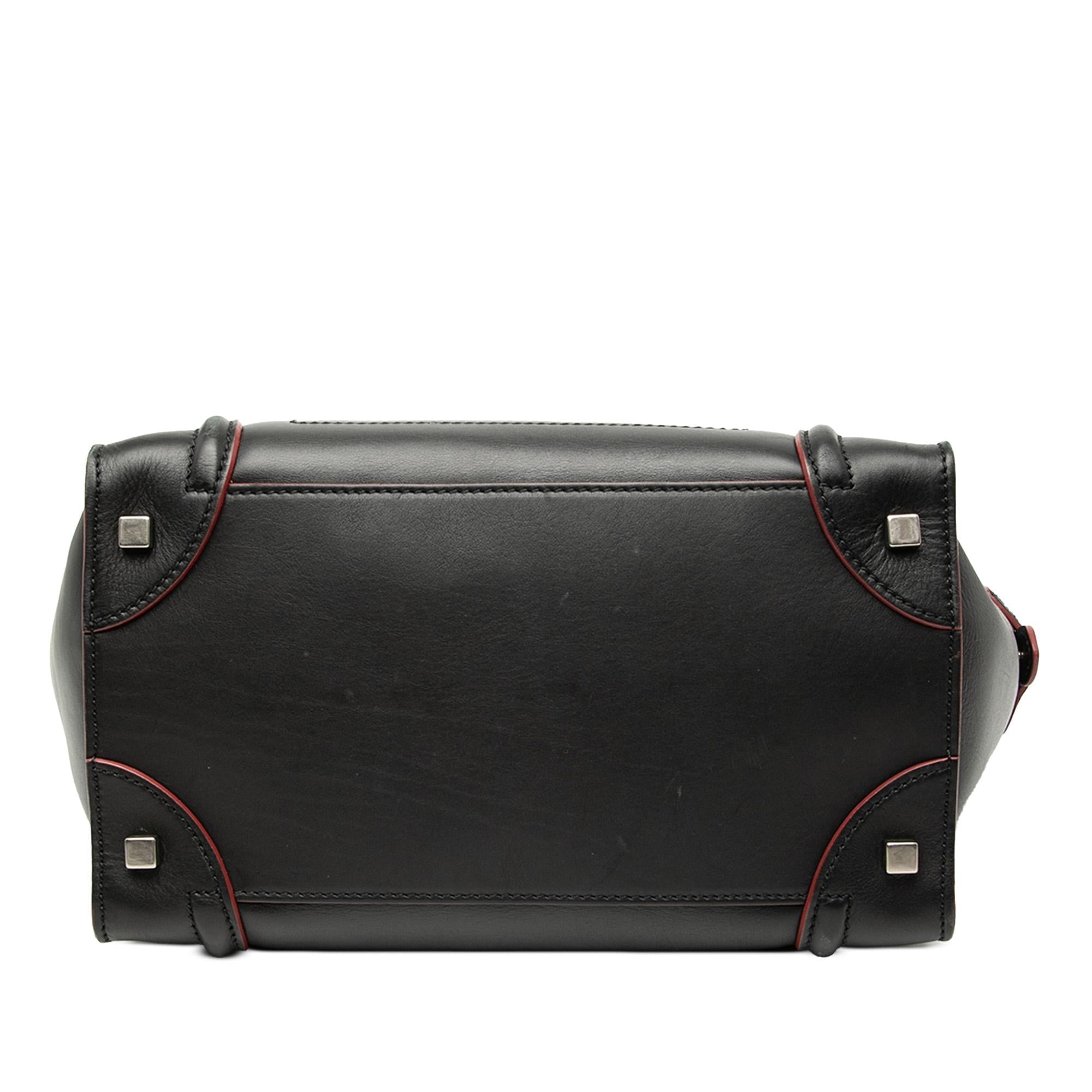 Celine Mini Bicolor Smooth Calfskin Luggage Tote