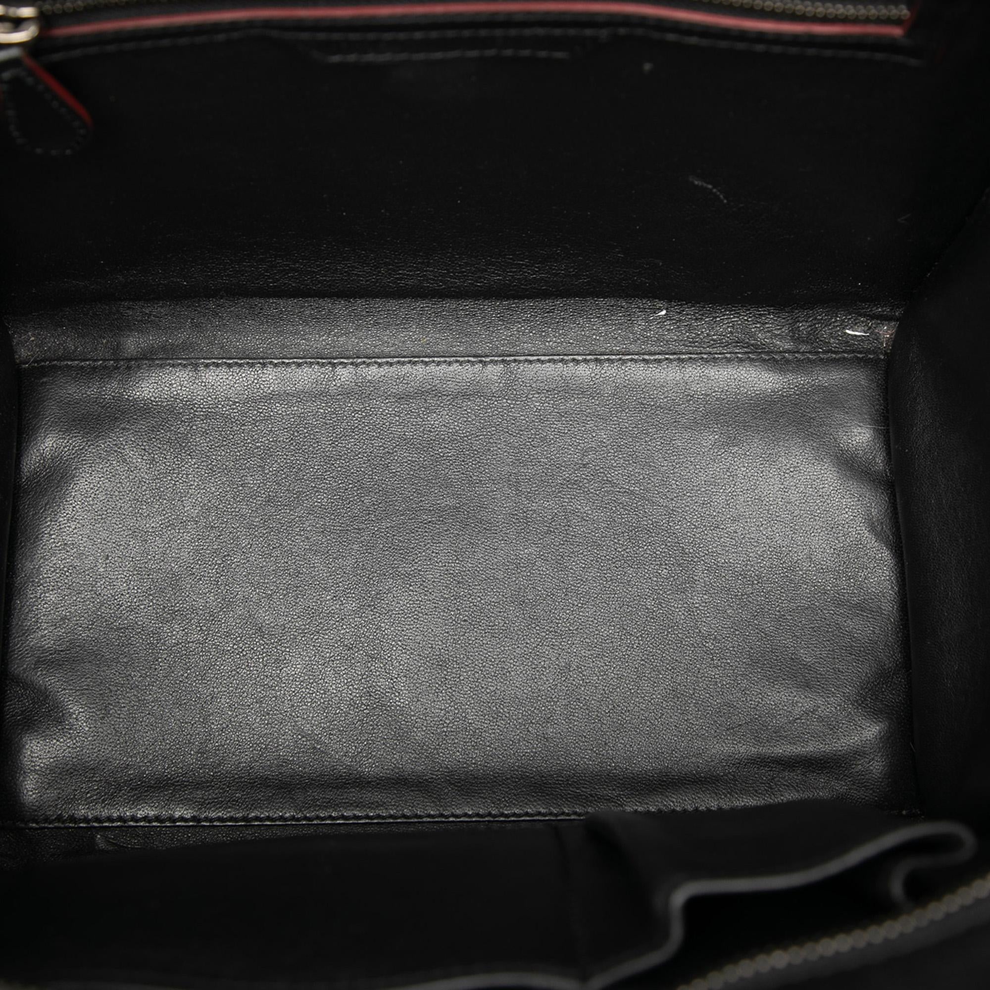 Celine Mini Bicolor Smooth Calfskin Luggage Tote