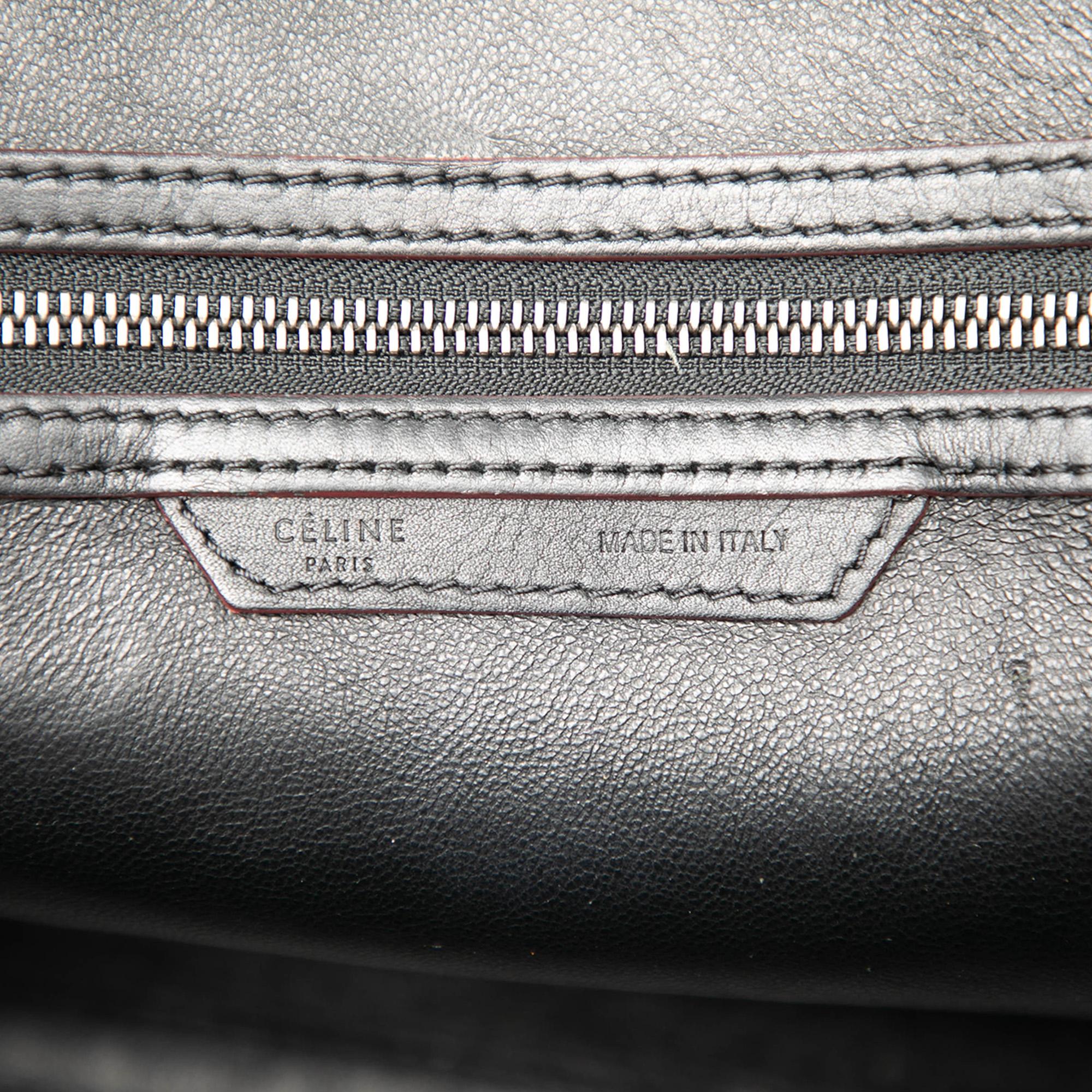 Celine Mini Bicolor Smooth Calfskin Luggage Tote