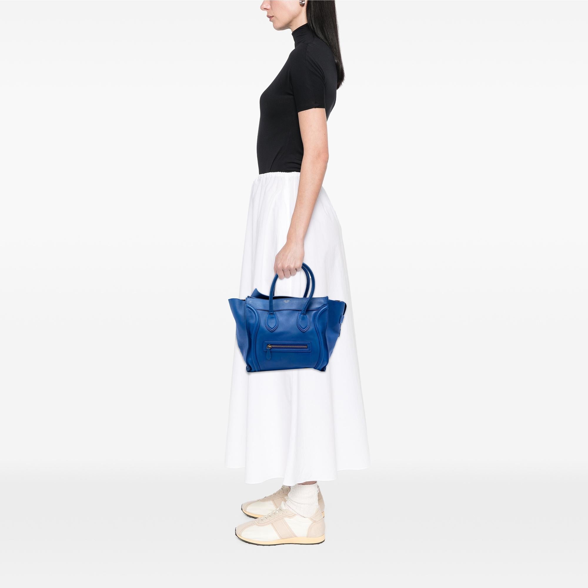 Celine Mini Calfskin Luggage Tote