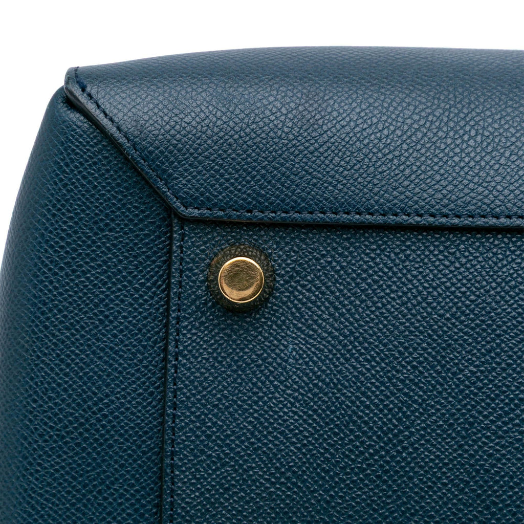 Celine Mini Grained Calfskin Belt Satchel