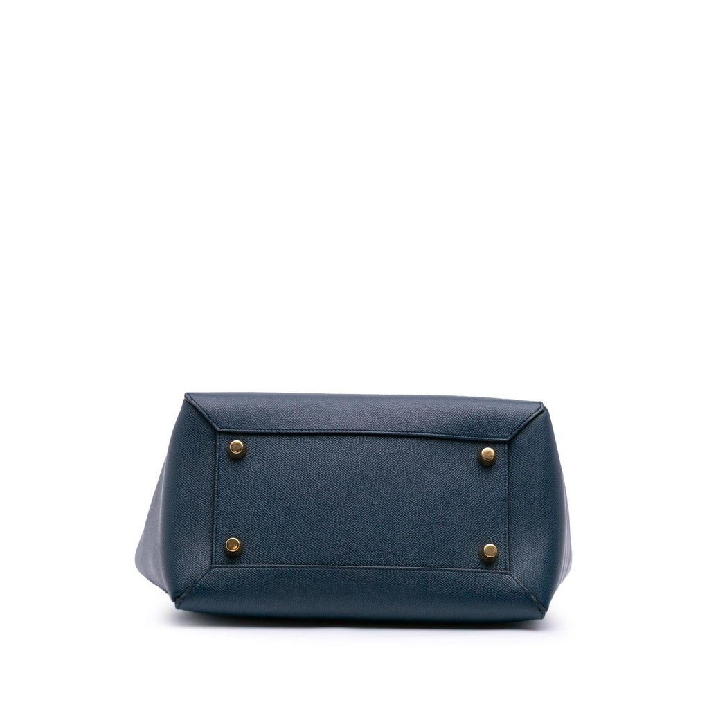 Celine Mini Grained Calfskin Belt Satchel