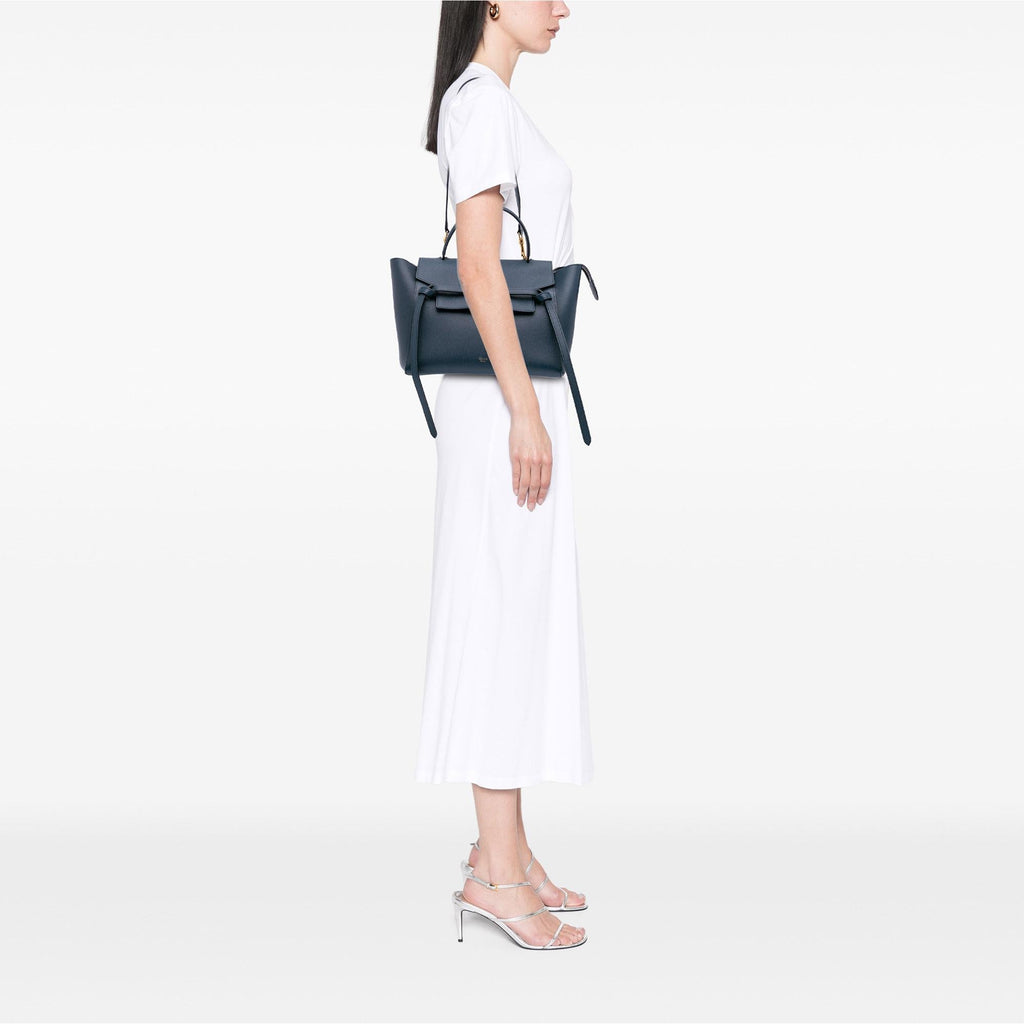 Celine Mini Grained Calfskin Belt Satchel
