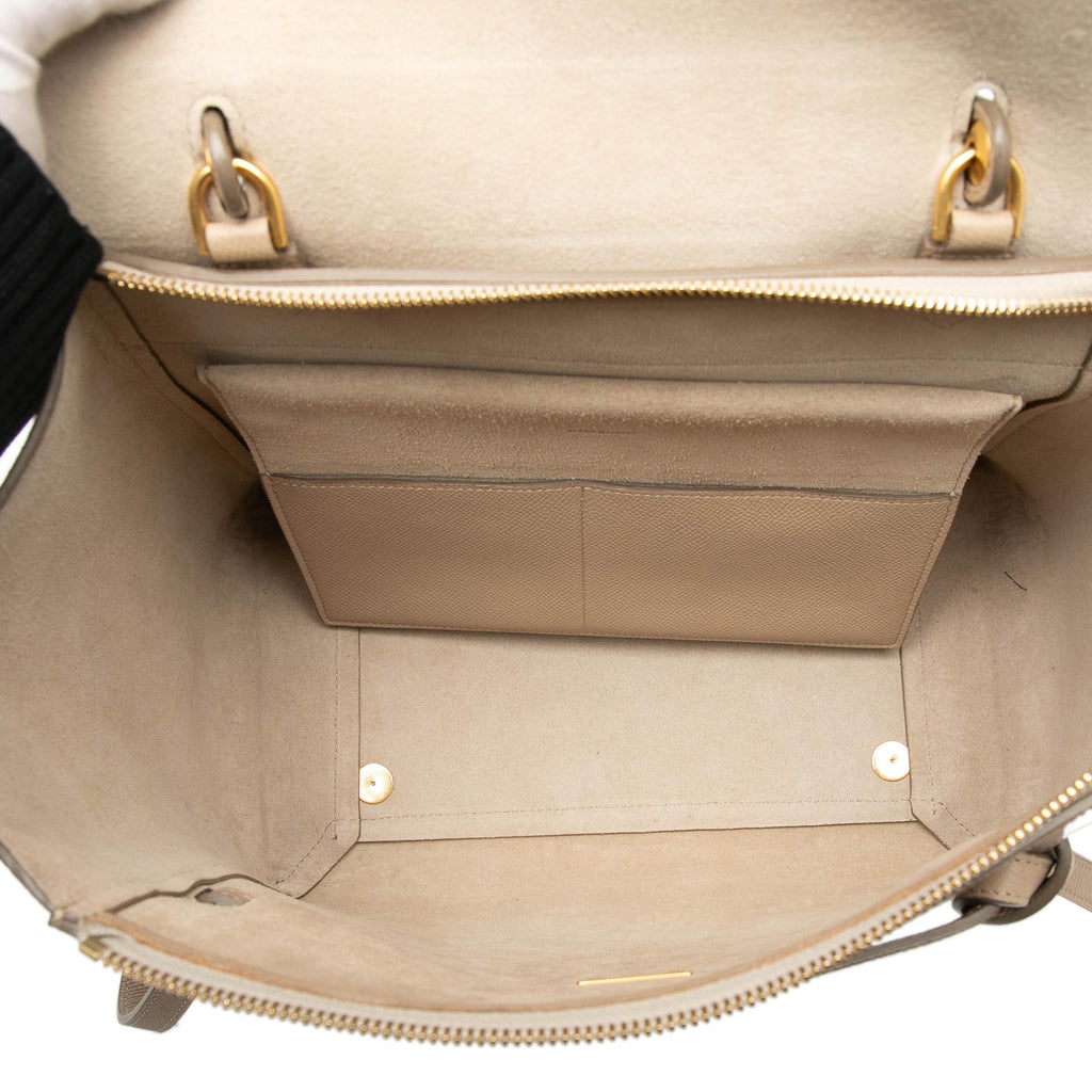 Celine Mini Grained Calfskin Belt Satchel