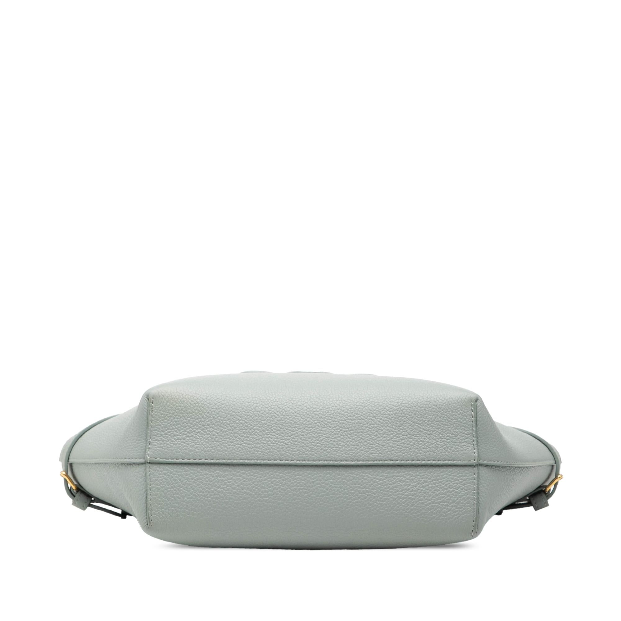 Celine Mini Grained Calfskin Cuir Triomphe Cabas Anais Tote