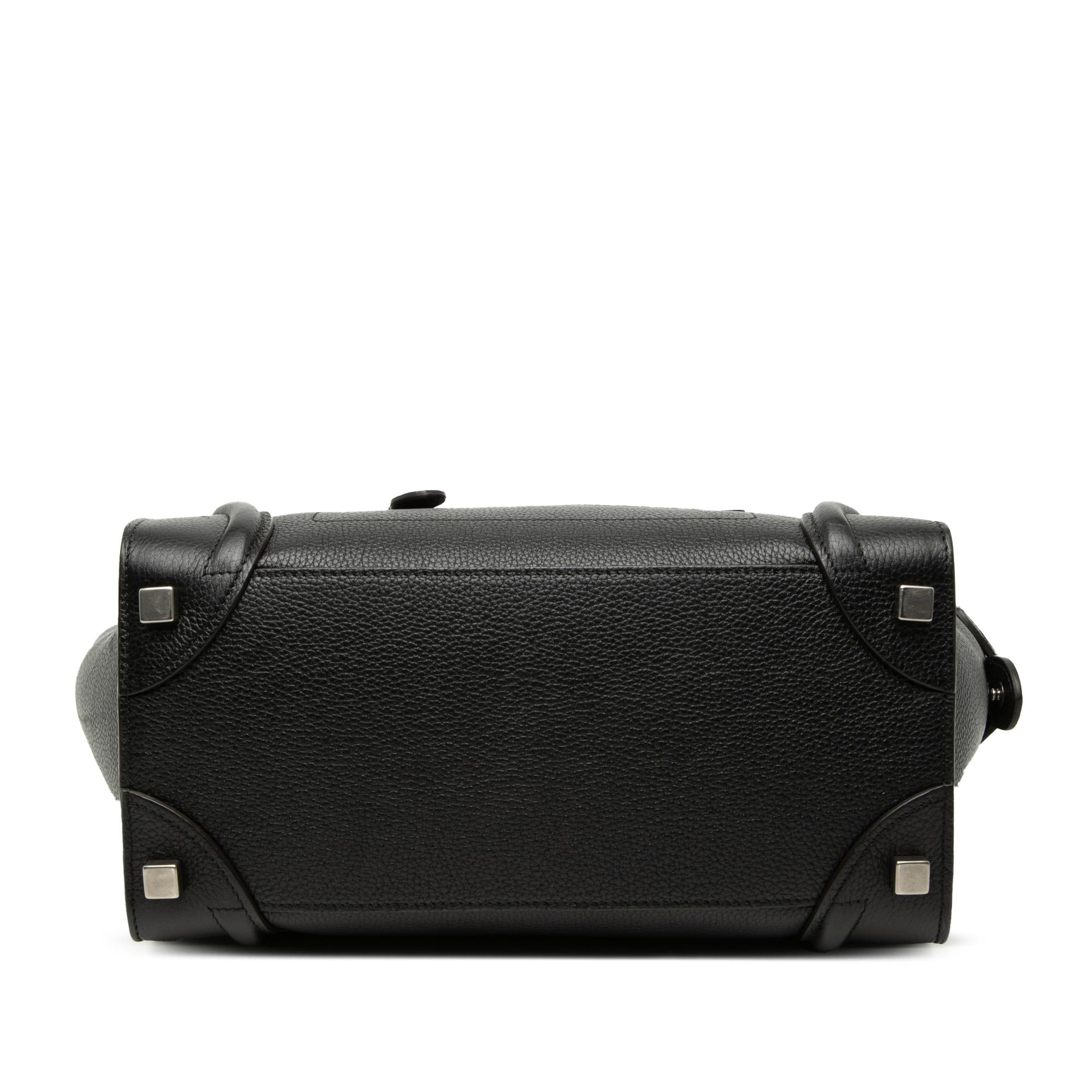 Celine Mini Grained Calfskin Luggage Tote