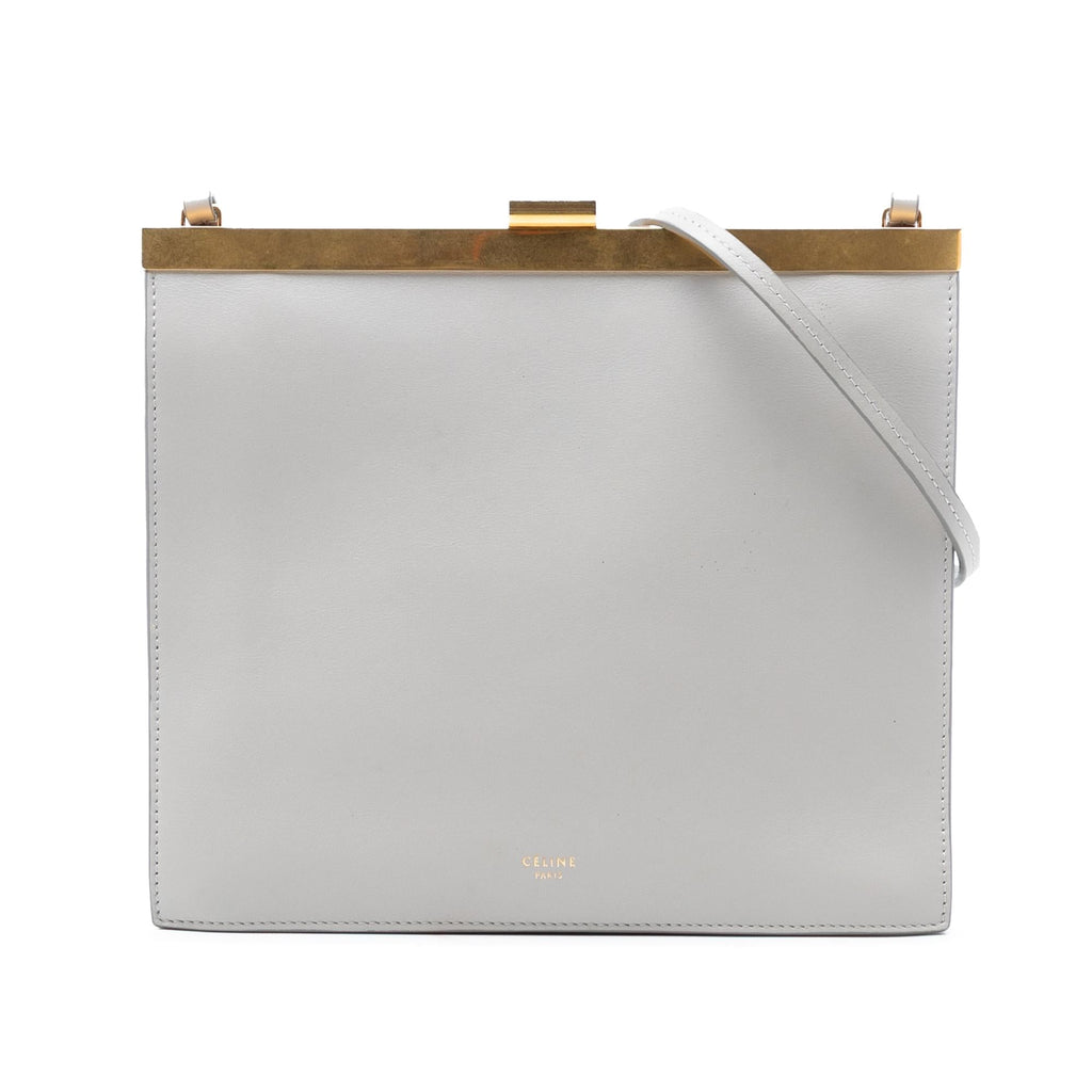 Celine Mini Leather Clasp Crossbody