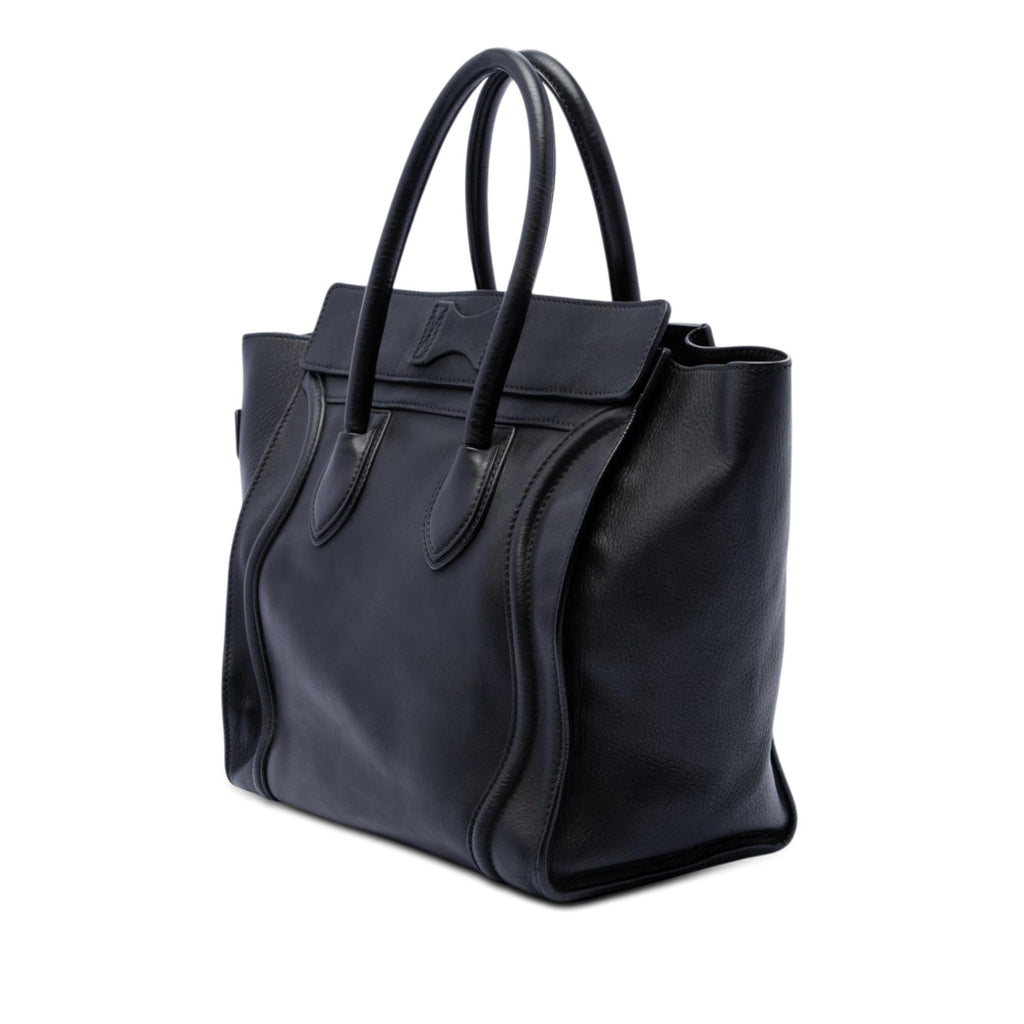 Celine Mini Leather Luggage Tote
