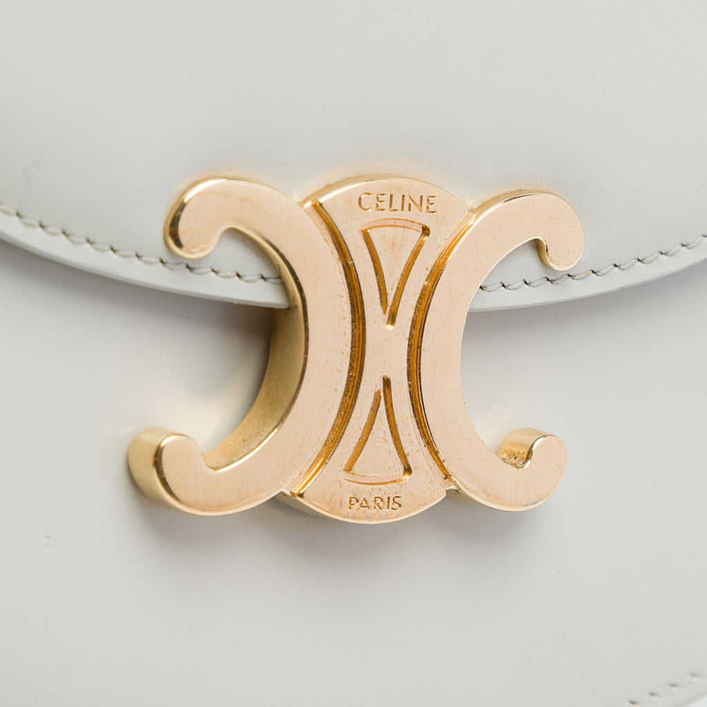 Celine Mini Shiny Calfskin Besace Clea Satchel