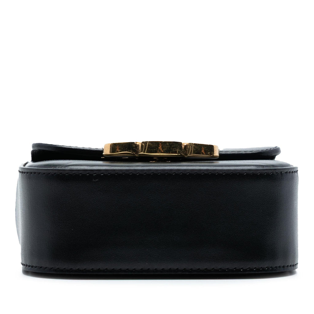 Celine Mini Shiny Calfskin Triomphe Crossbody