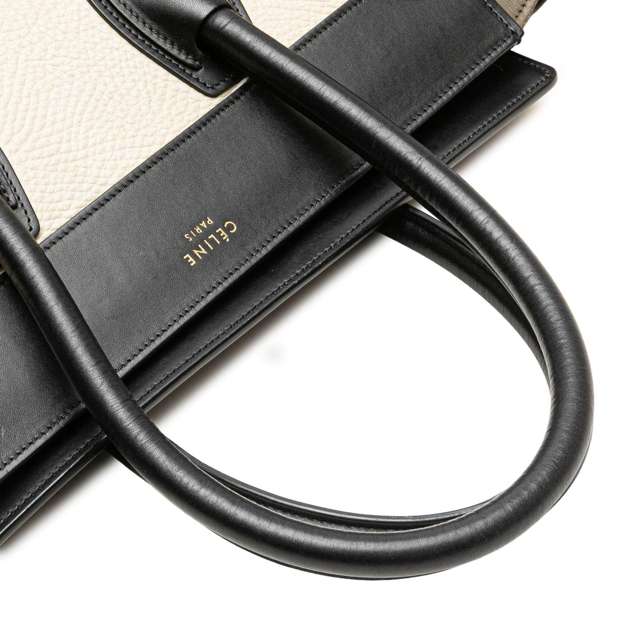 Celine Mini Tricolor Calfskin Luggage Tote