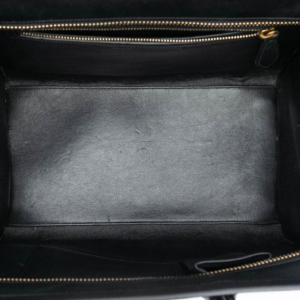 Celine Mini Tricolor Canvas and Leather Luggage Tote