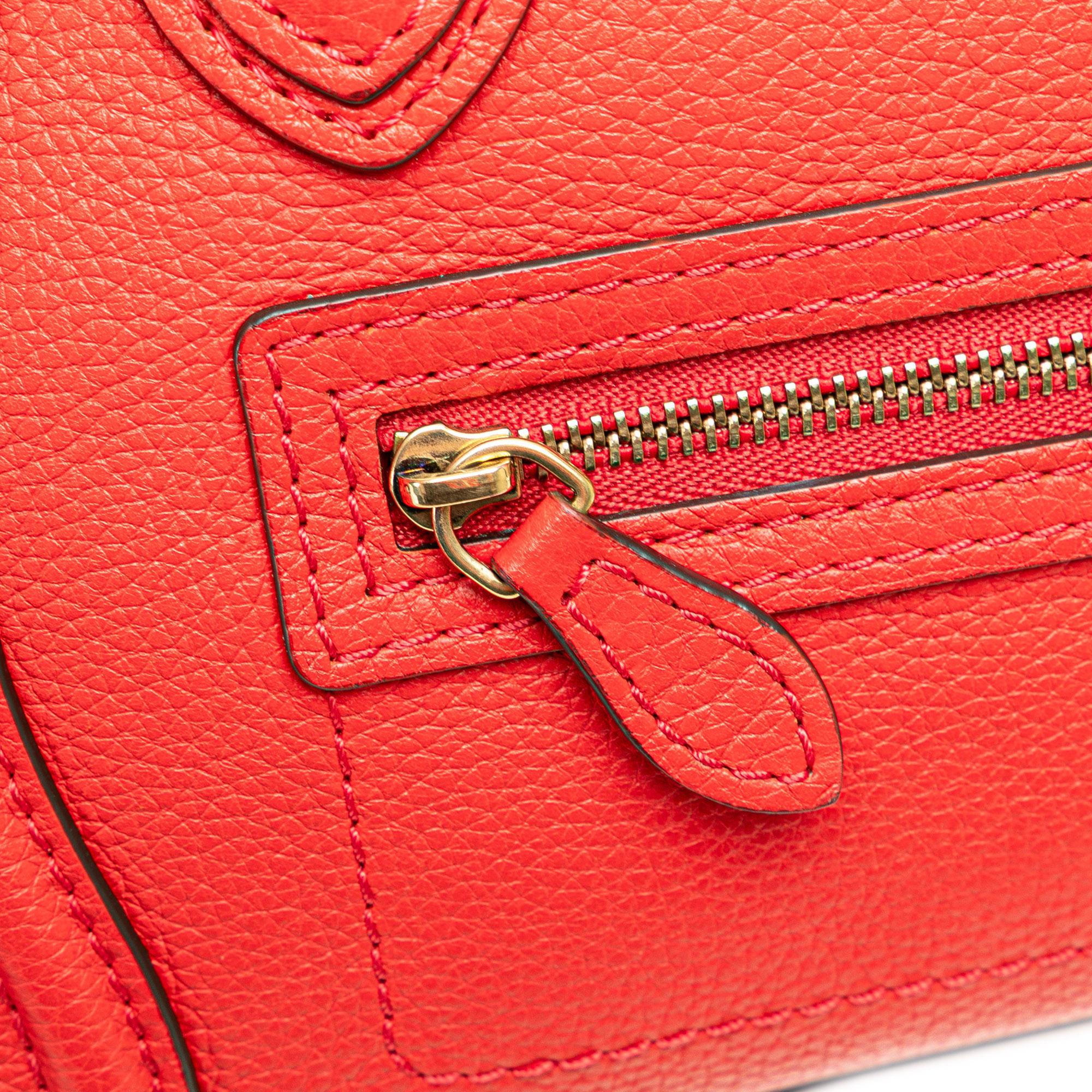 Celine Nano Leather Luggage Tote