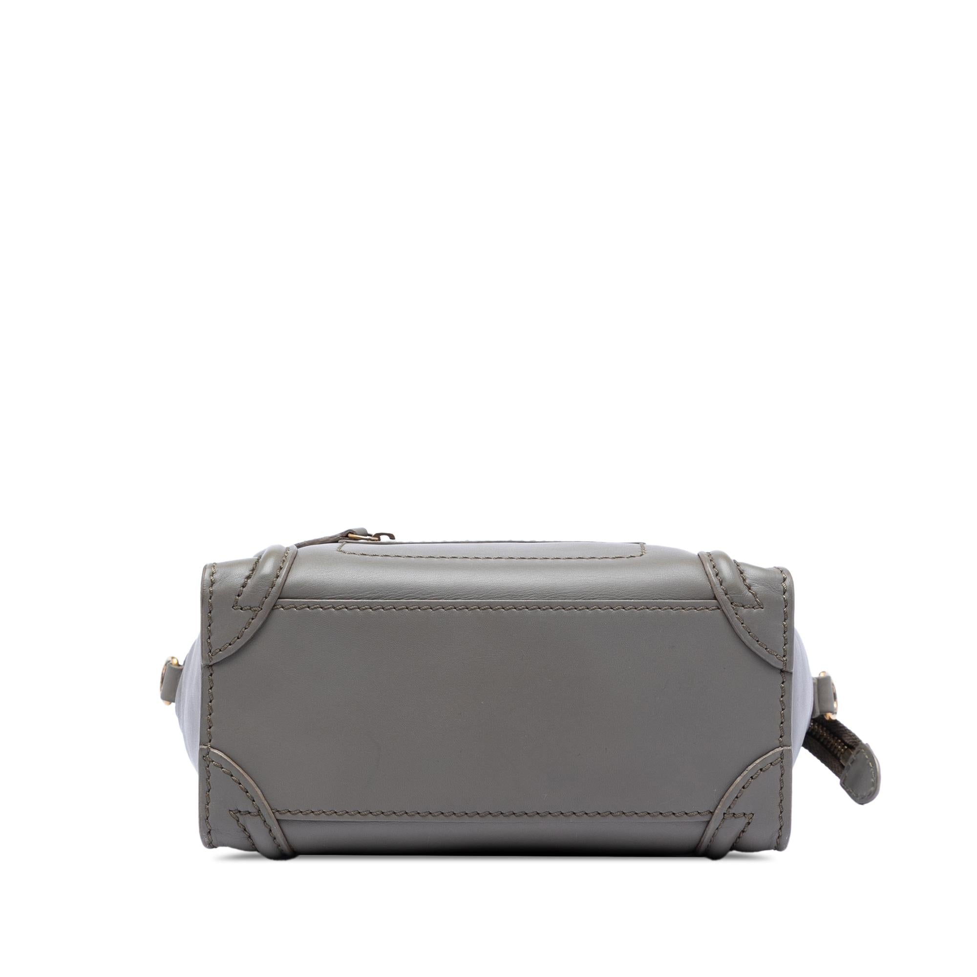 Celine Nano Leather Luggage Tote