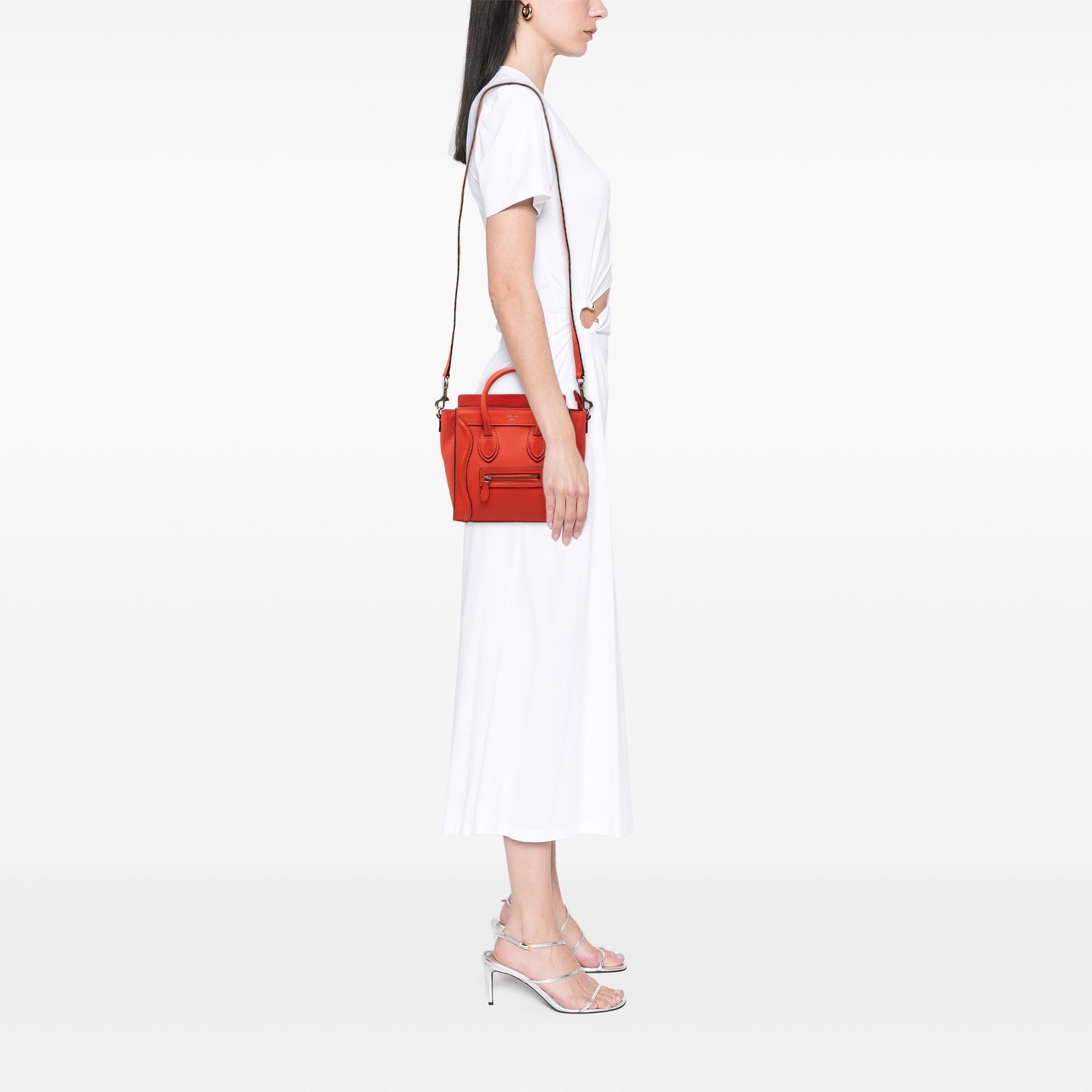 Celine Nano Leather Luggage Tote