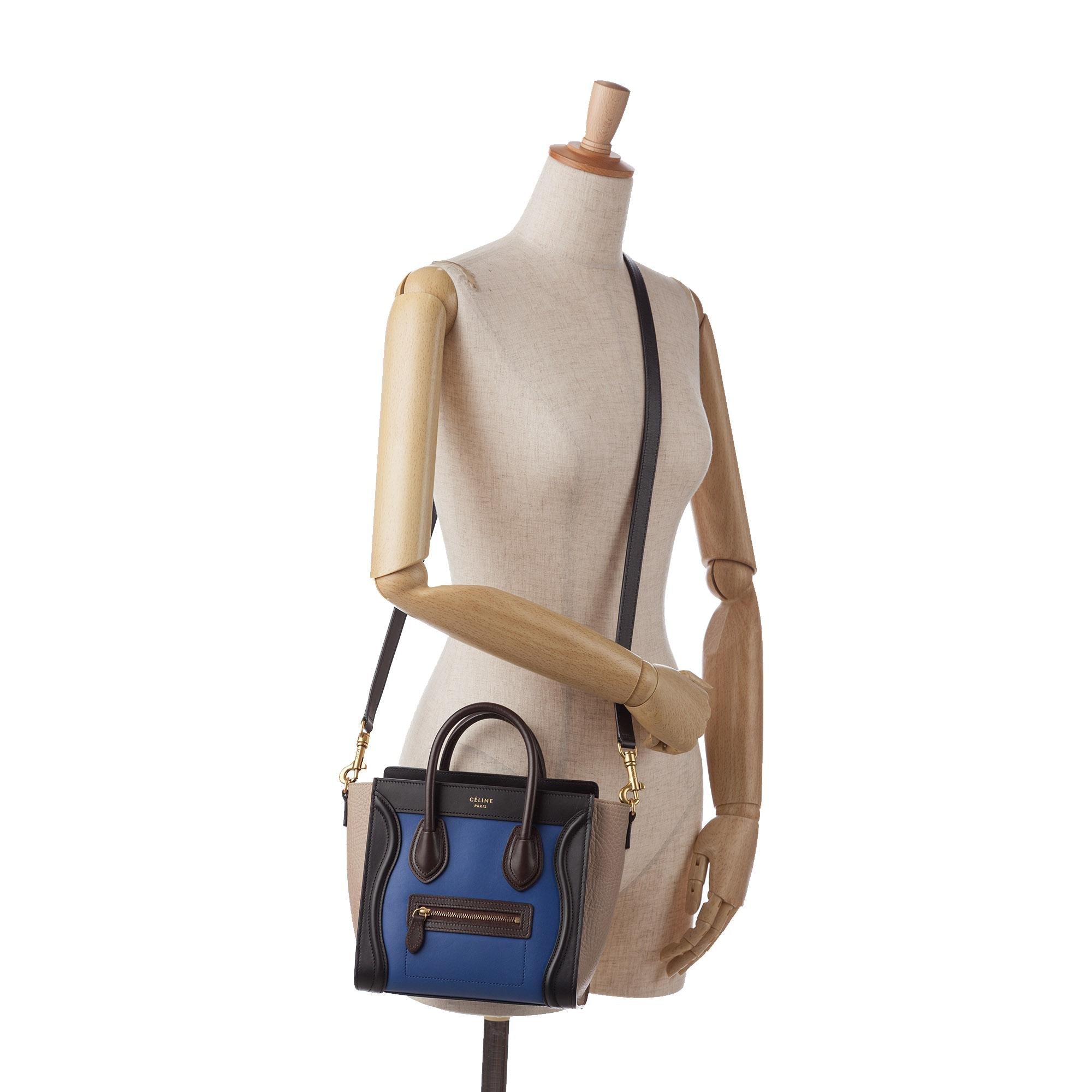 Celine Nano Luggage Tricolor Satchel (SHG-vc5USb)