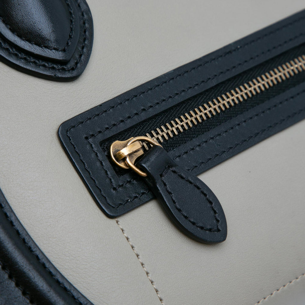 Celine Nano Luggage Tricolor Tote (SHG-J9MWsq)
