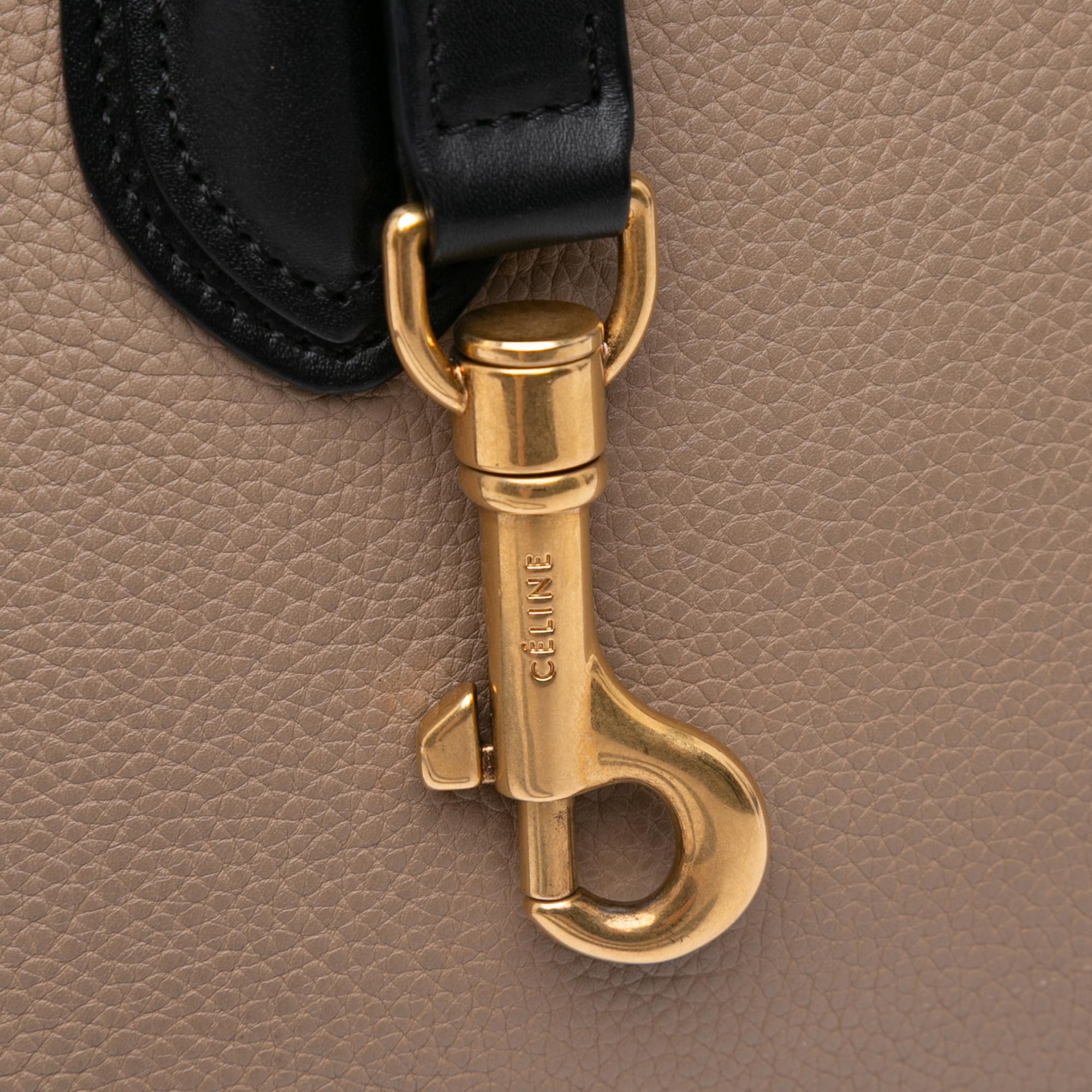 Celine Nano Tricolor Leather Luggage Tote